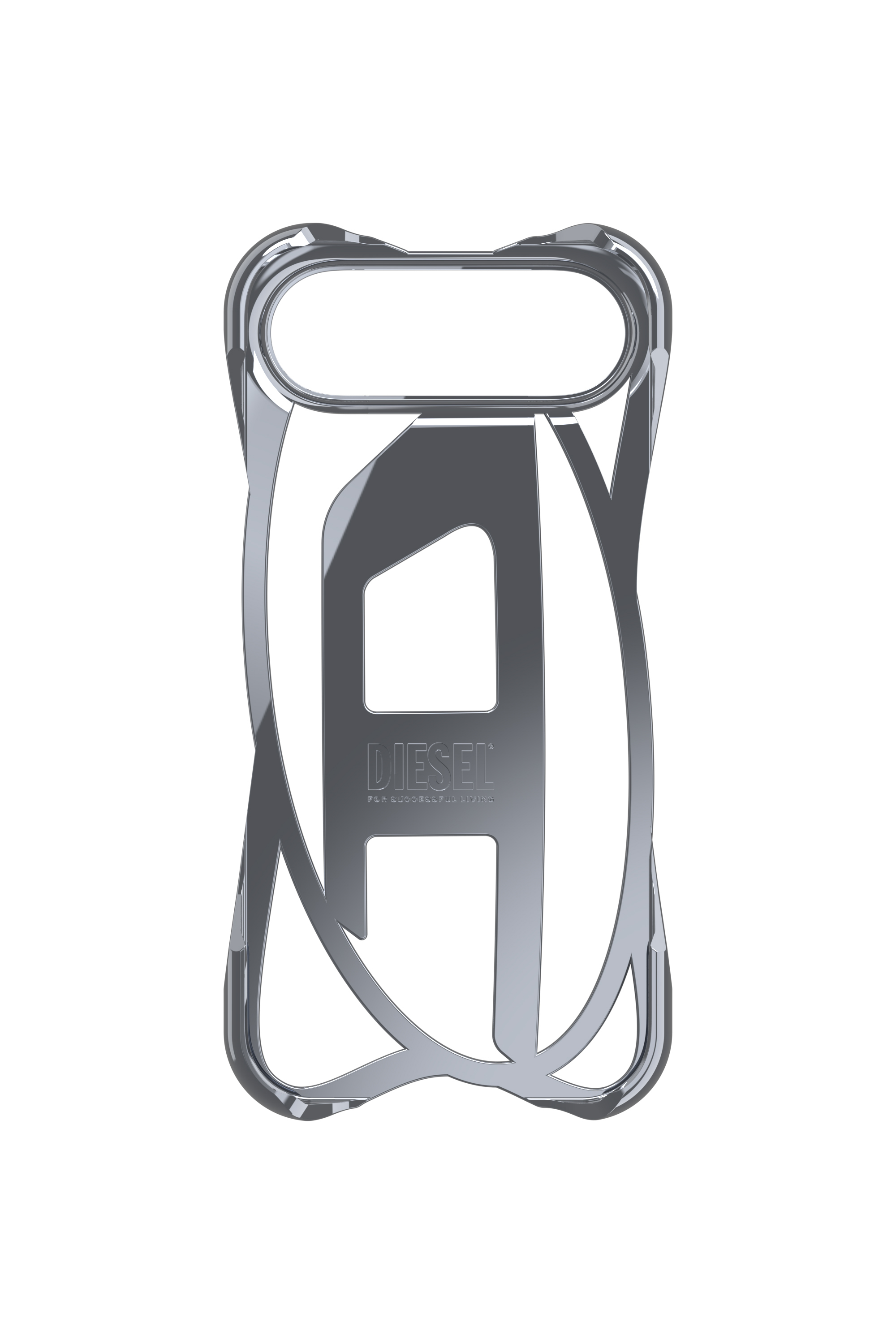 Diesel - 60444 D FRAME CASE, Custodia Caged D lucida per iPhone 17 Air Unisex in Grigio - 4