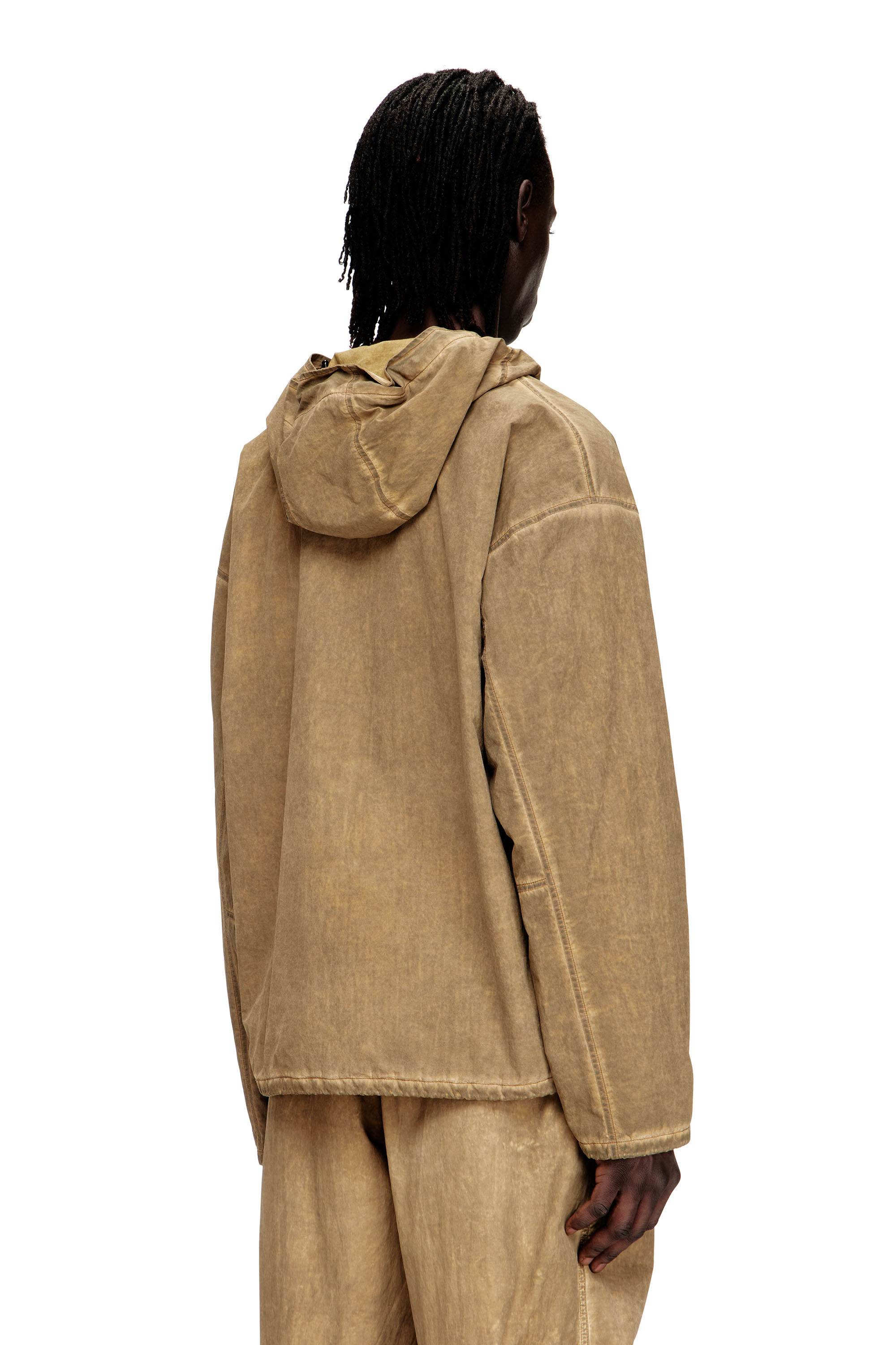 Diesel - J-SQUAD-TREAT, Giacca con cappuccio in Taslan effetto dirt Uomo in ToBeDefined - 4