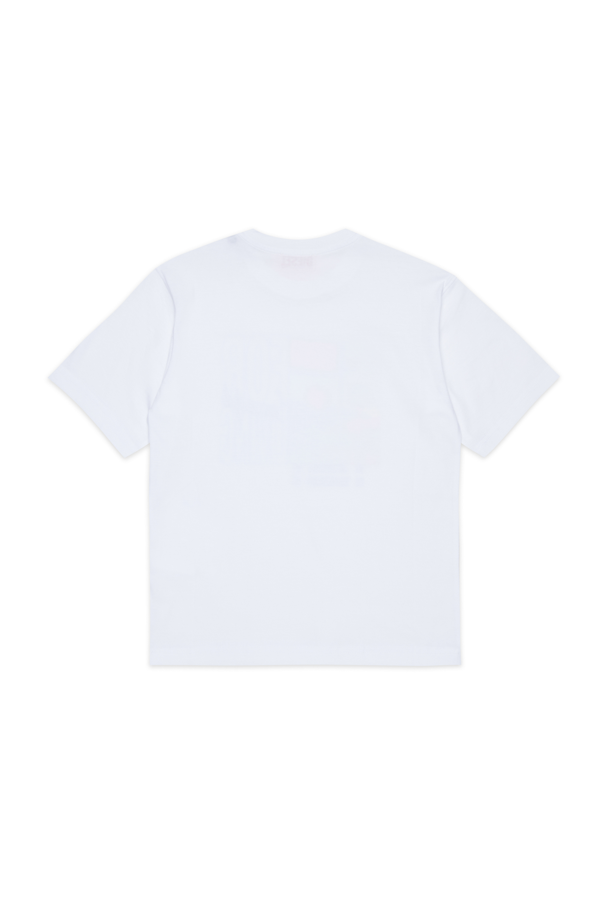 Diesel - TFOR OVER, T-shirt in cotone con stampa foto Uomo in Bianco - 2