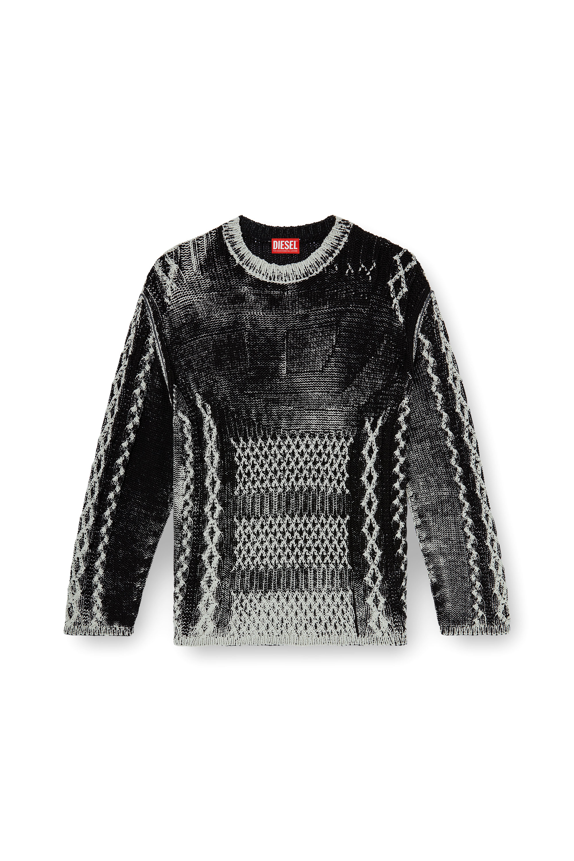 Diesel - K-MIONE, Maglione lavorato a maglia trattato Uomo in Multicolor - 3