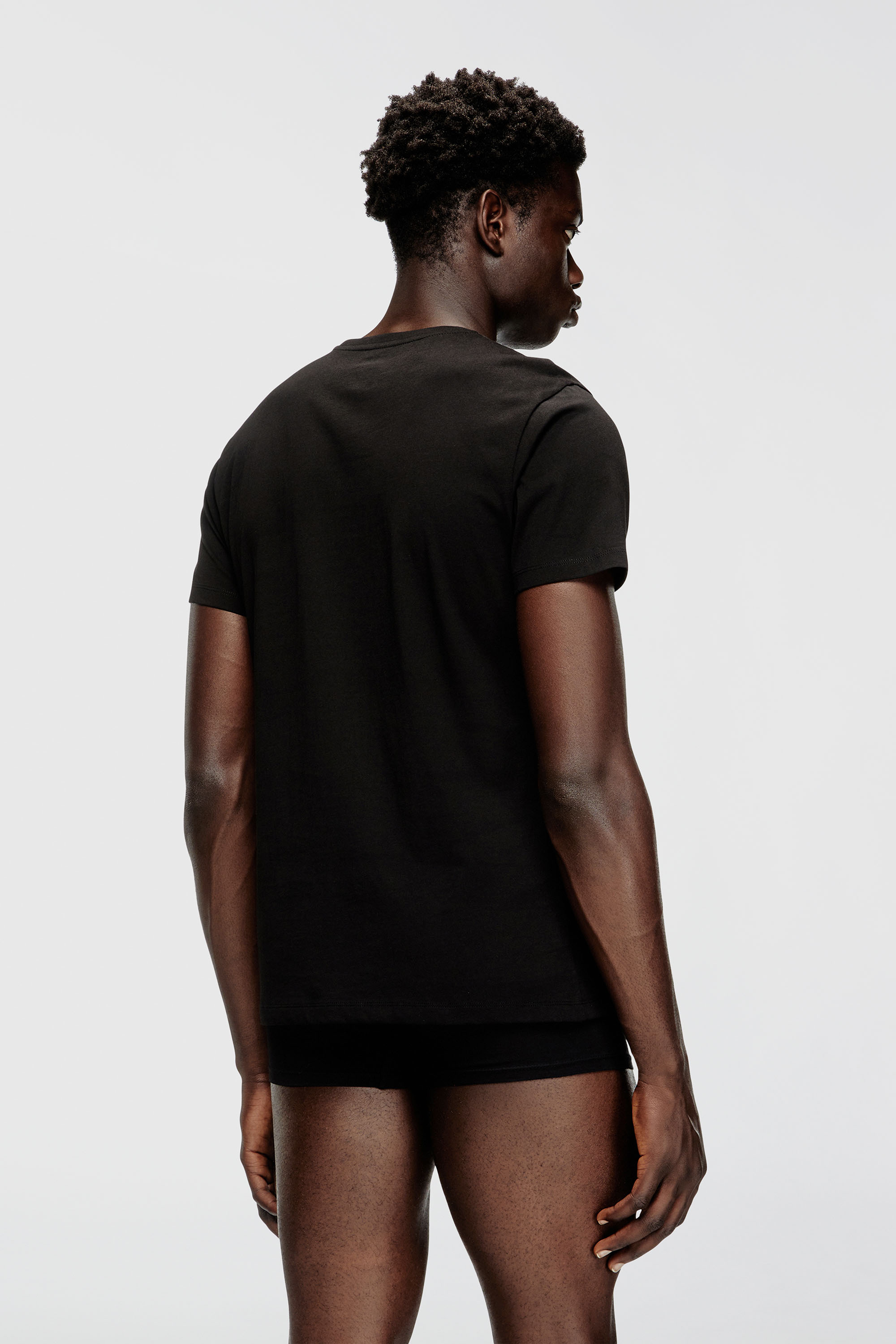 Diesel - MICHAEL-D-BOX-3PACK, Set da tre T-shirt con scollo a V Uomo in Nero - 4