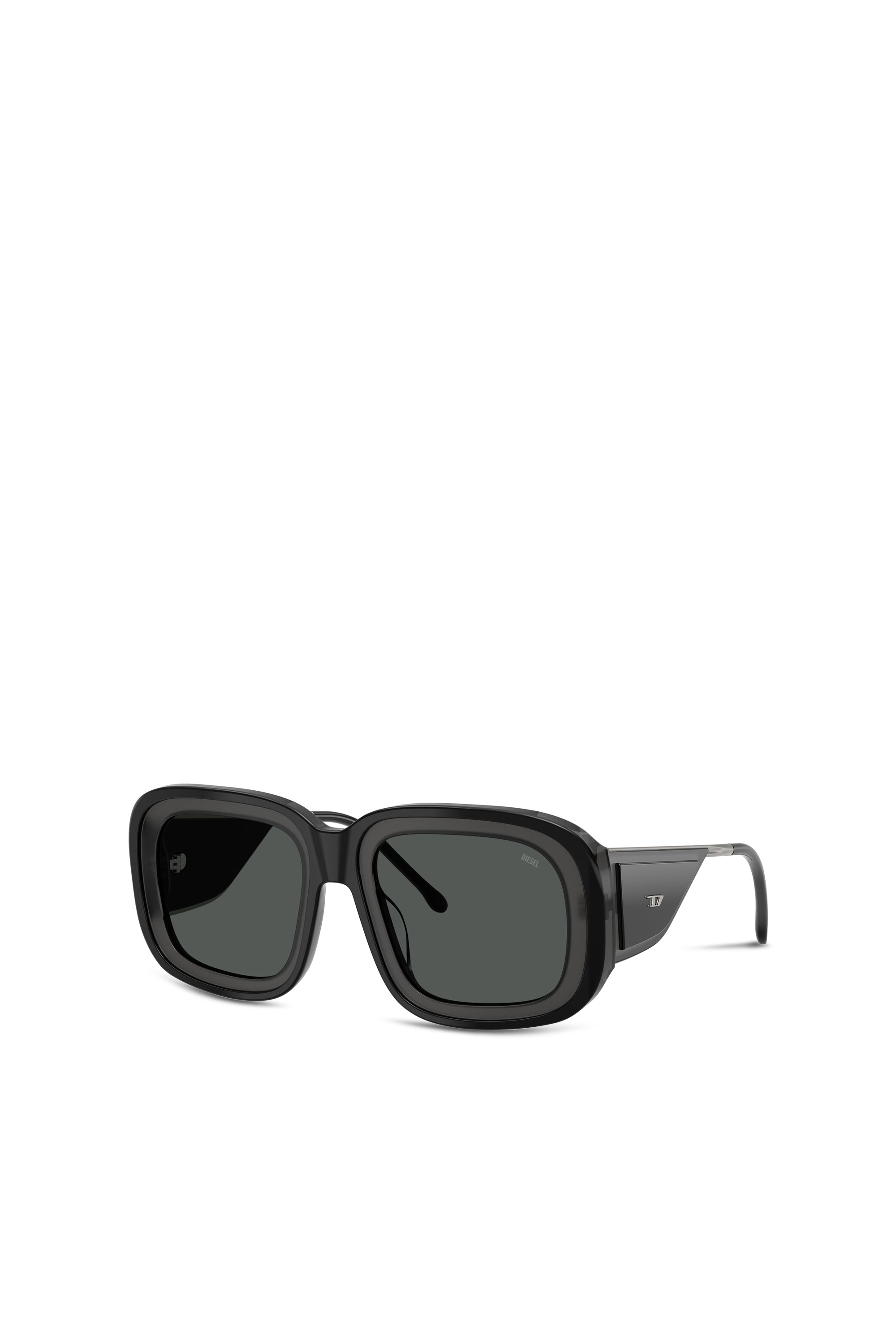 Diesel - 0DL2015U, Occhiali da sole quadrati Unisex in Nero - 2