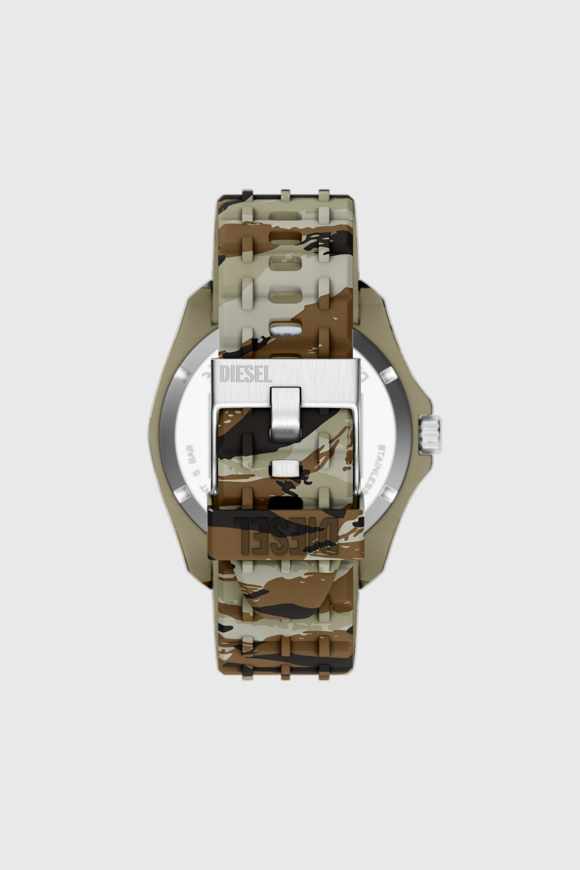 Diesel - DZ2242 WATCH, Orologio Stinger camo in silicone Uomo in Multicolor - 2
