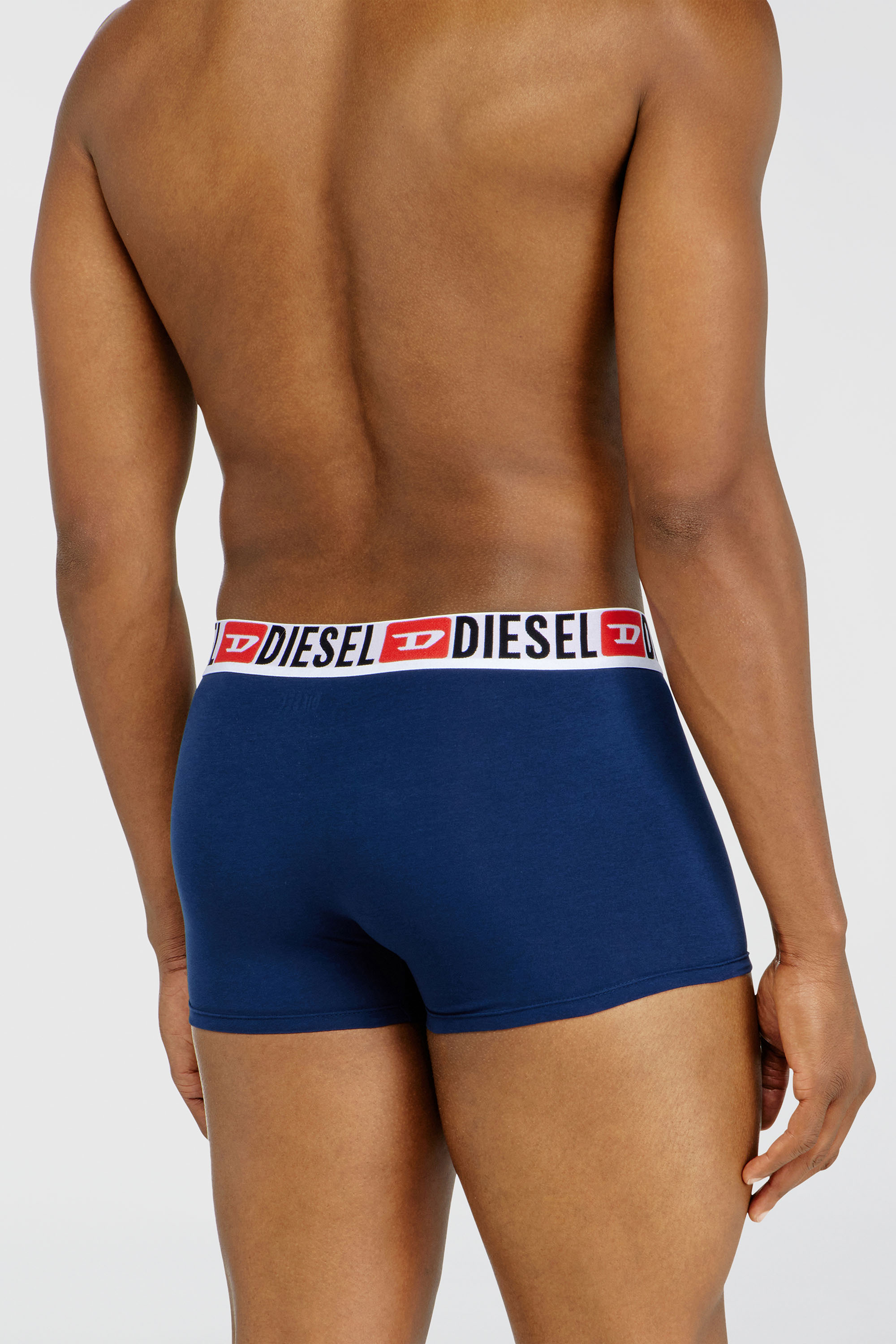 Diesel - UMBX-DAMIENTHREEPACK, Set da tre boxer con elastico in vita con logo all-over Uomo in Multicolor - 4