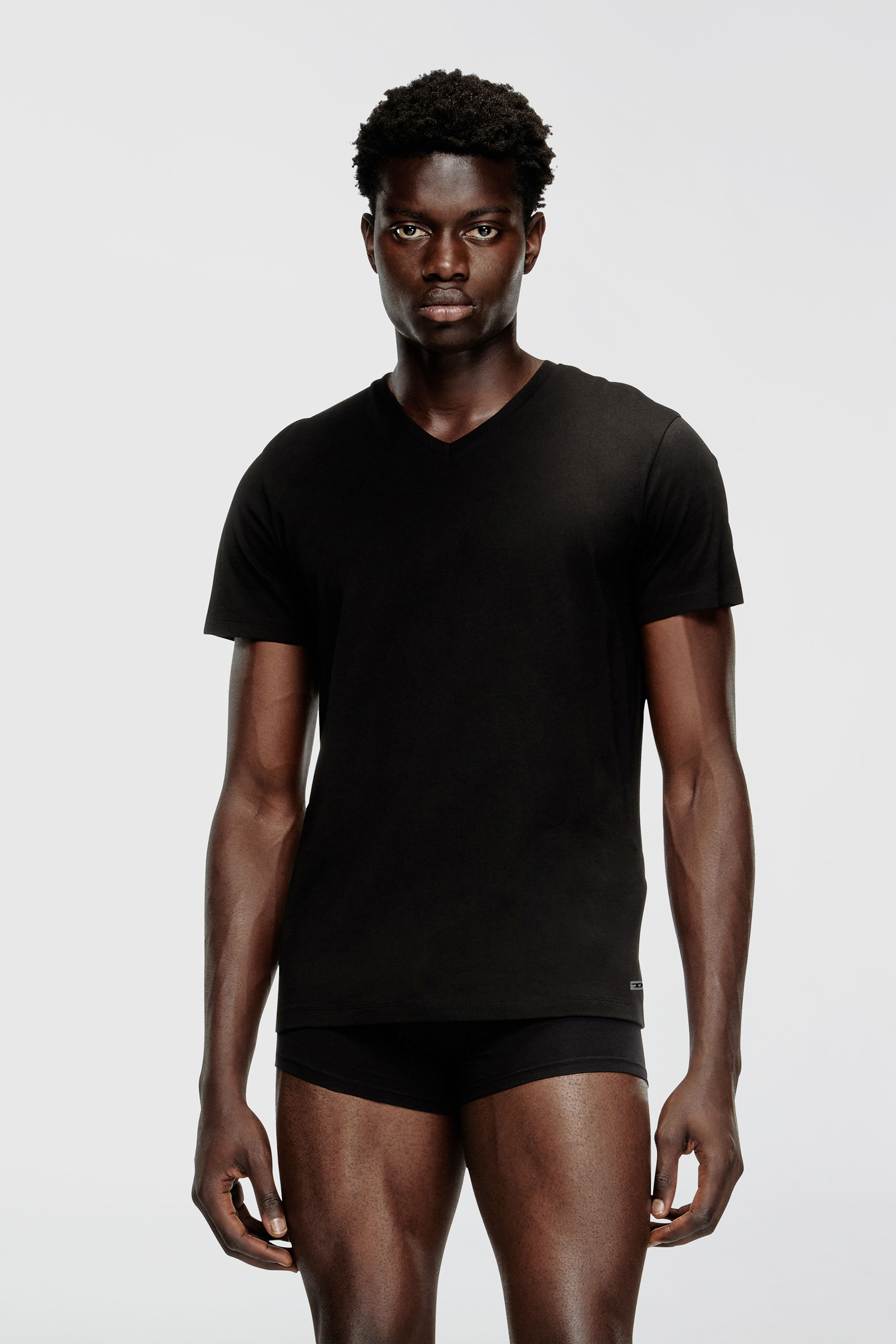 Diesel - MICHAEL-D-BOX-3PACK, Set da tre T-shirt con scollo a V Uomo in Nero - 3
