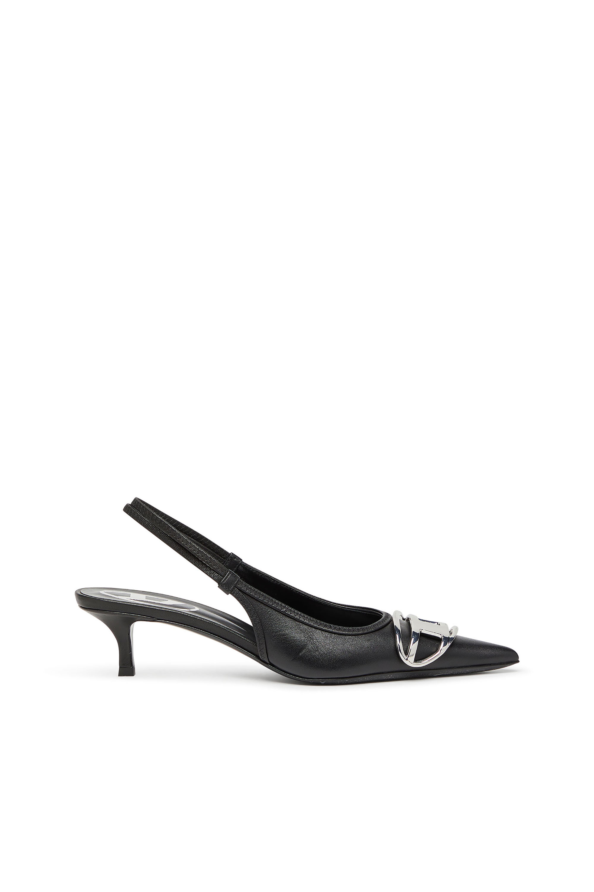 Diesel - D-VENUS SB 40, Pump slingback in nappa Donna in Nero - 1