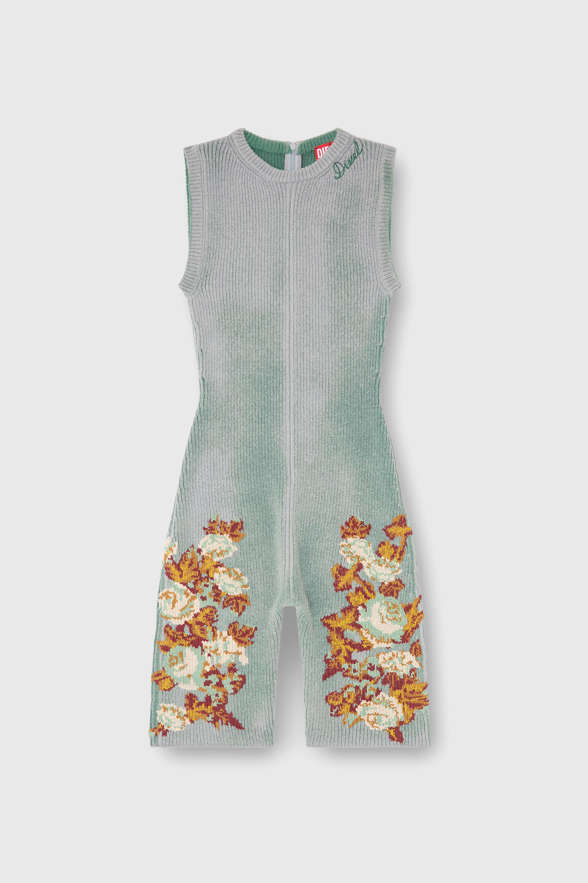 Diesel - M-RAREM, Tuta in maglia con motivo floreale Donna in ToBeDefined - 2