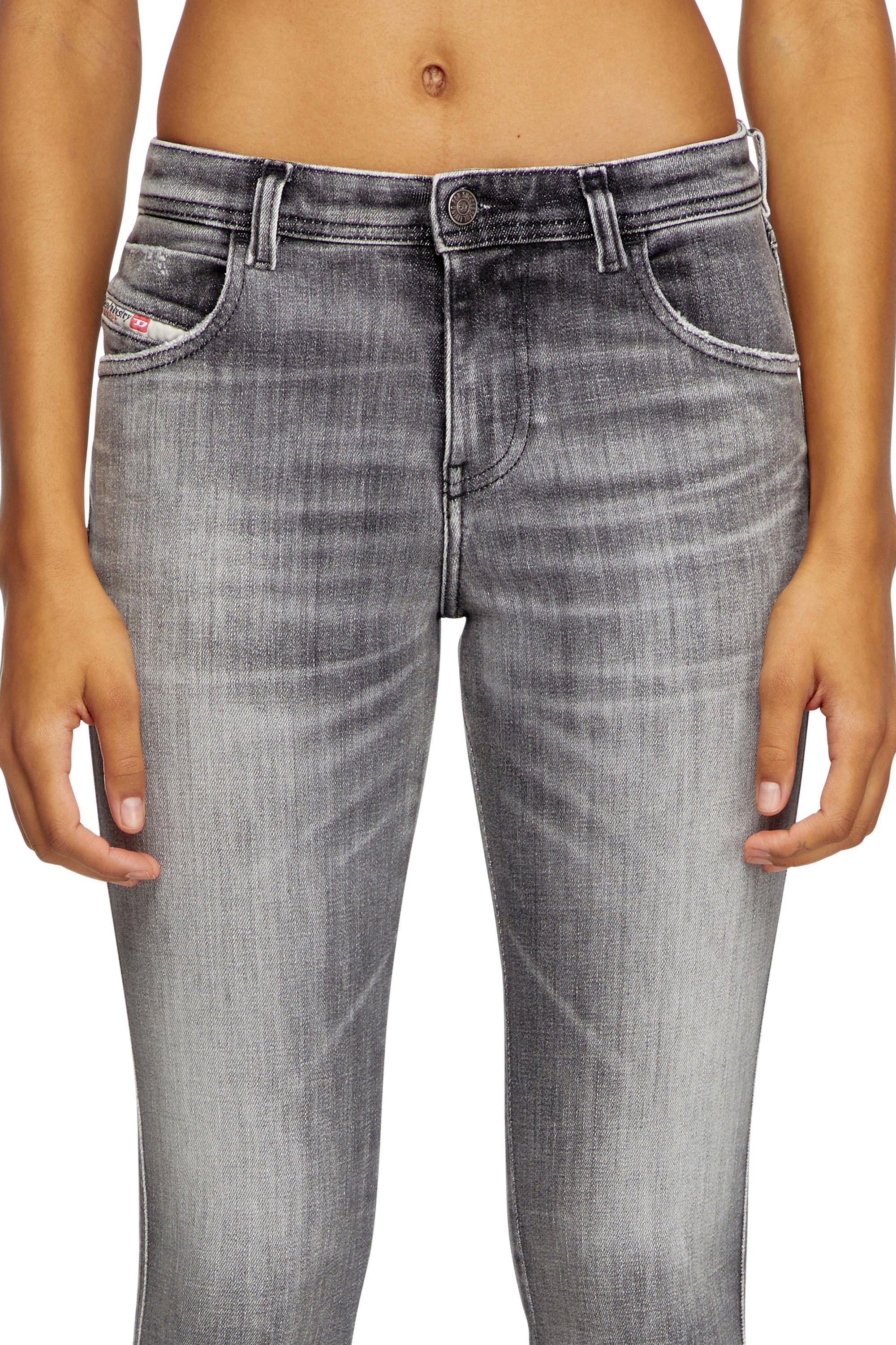 Diesel - Skinny Jeans 2015 Babhila 09J29 Donna, Grigio - Image 5