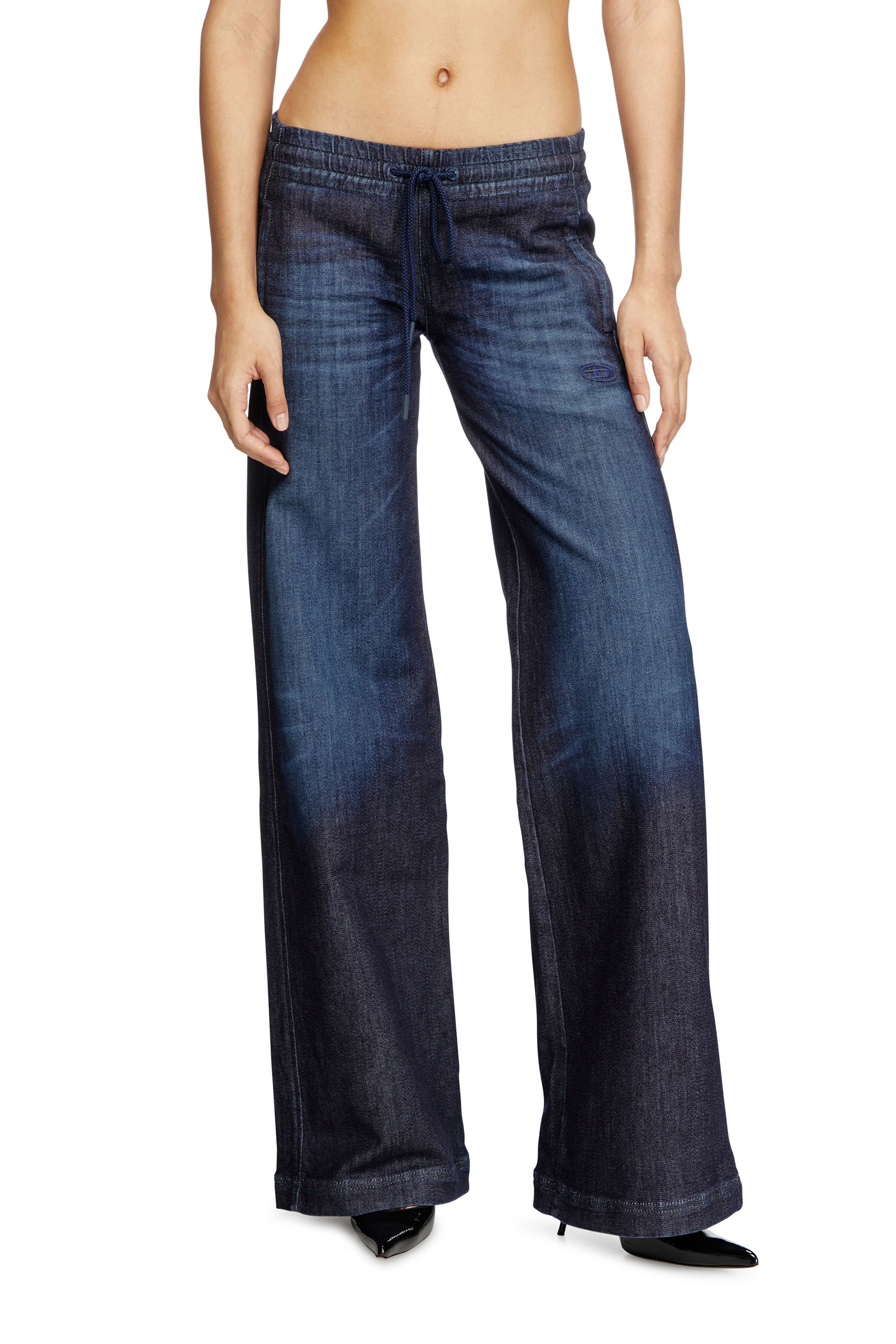 Diesel - Relaxed 2078 D-Ainty Joggjeans® 09L11 Donna, Blu Scuro - Image 1