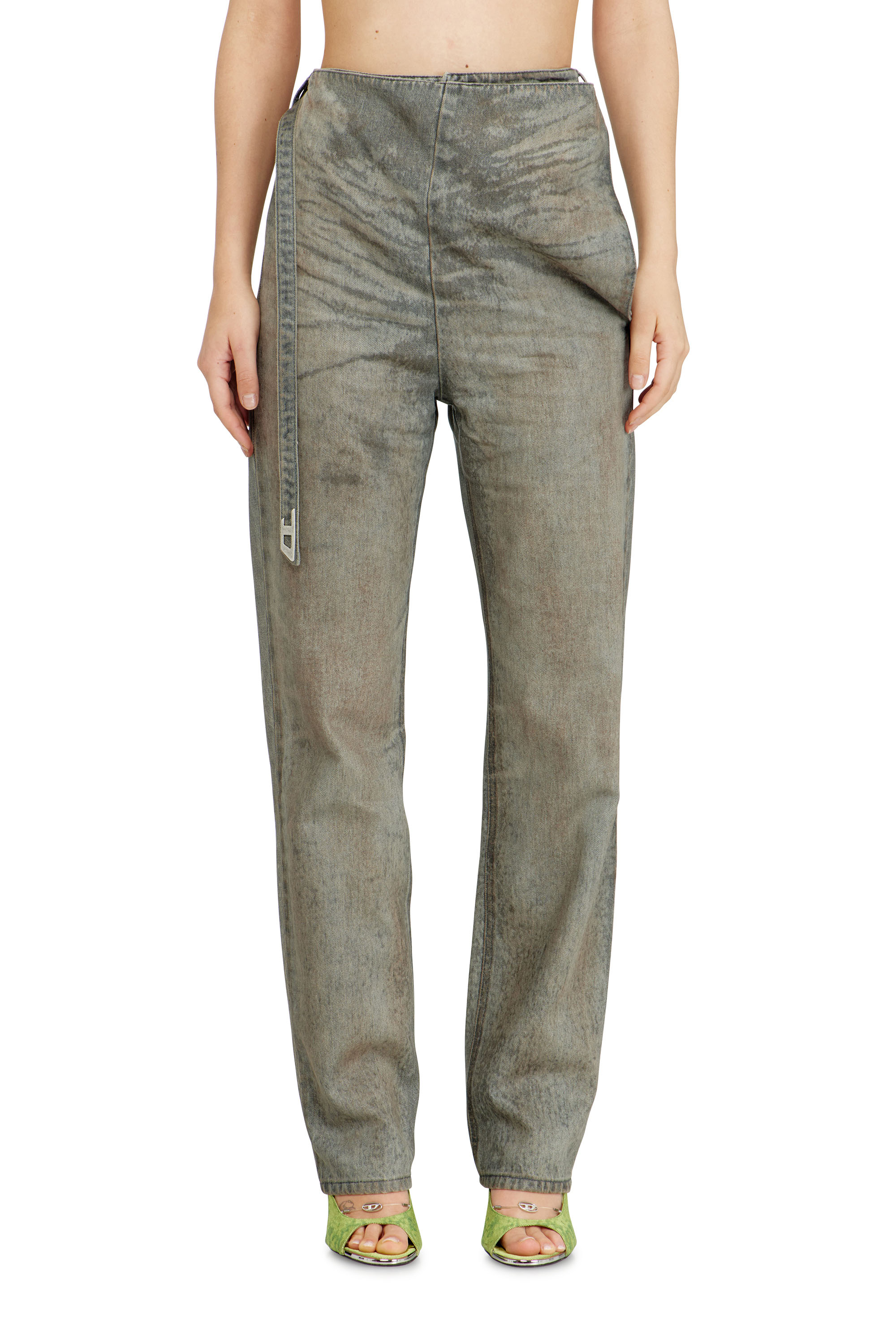 Diesel - Slim Jeans D-THALIRA 09P24 Donna, Grigio - Image 1