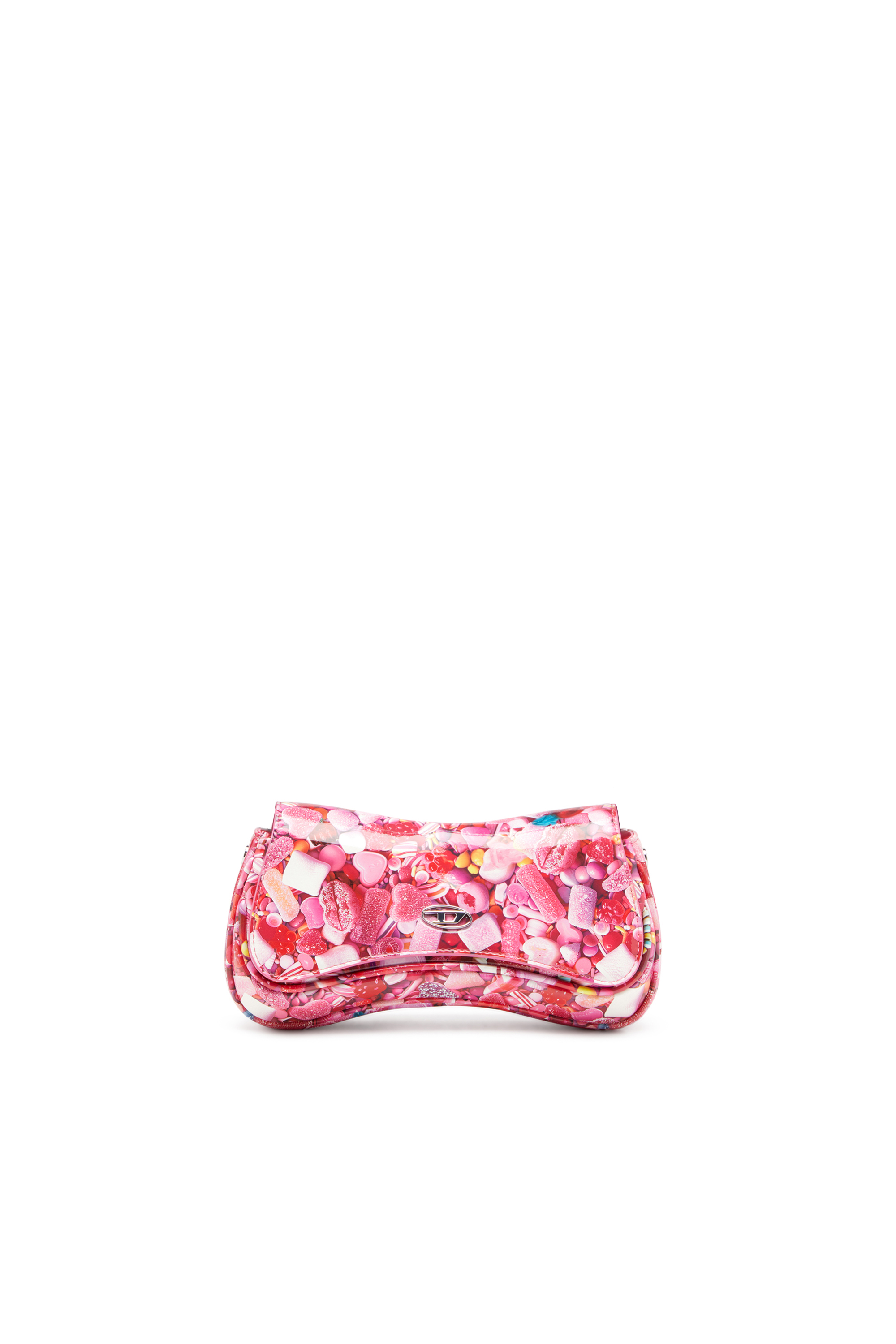 Diesel - PLAY CLUTCH, Play-Clutch lucida con stampa Donna in Rosa - 1