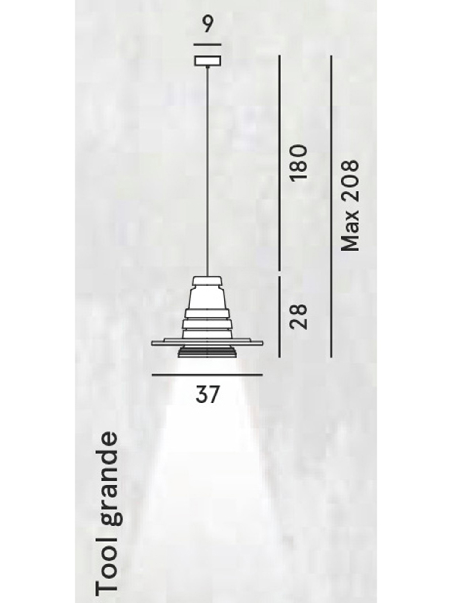 Diesel - TOOL GRANDE SOSP, Lampada grande ispirata all'obiettivo di una reflex Unisex in Nero - 2