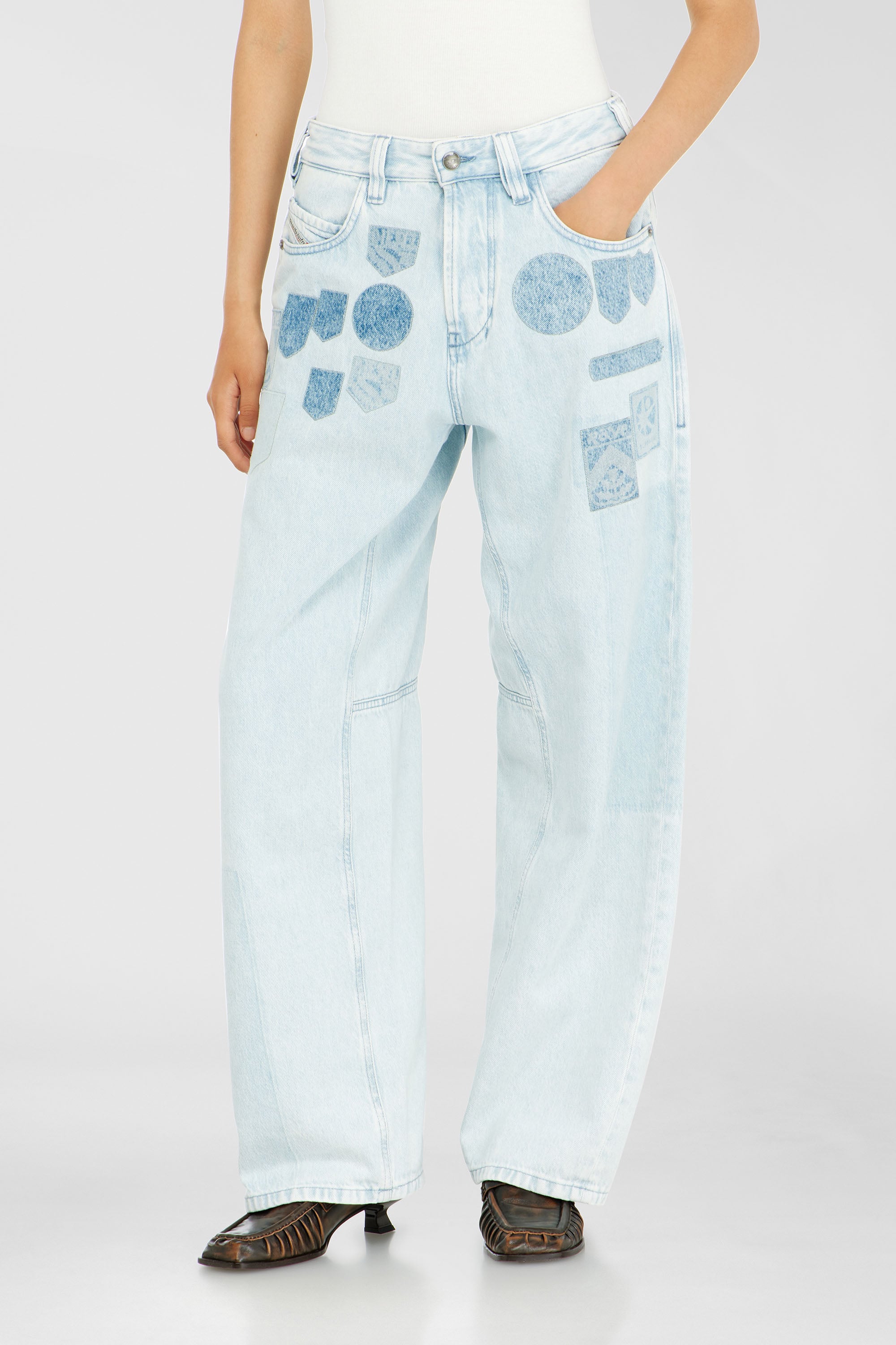 Diesel - Relaxed Jeans 1997 D-Enim-M 0IFBQ Unisex, Blu Chiaro - Image 2