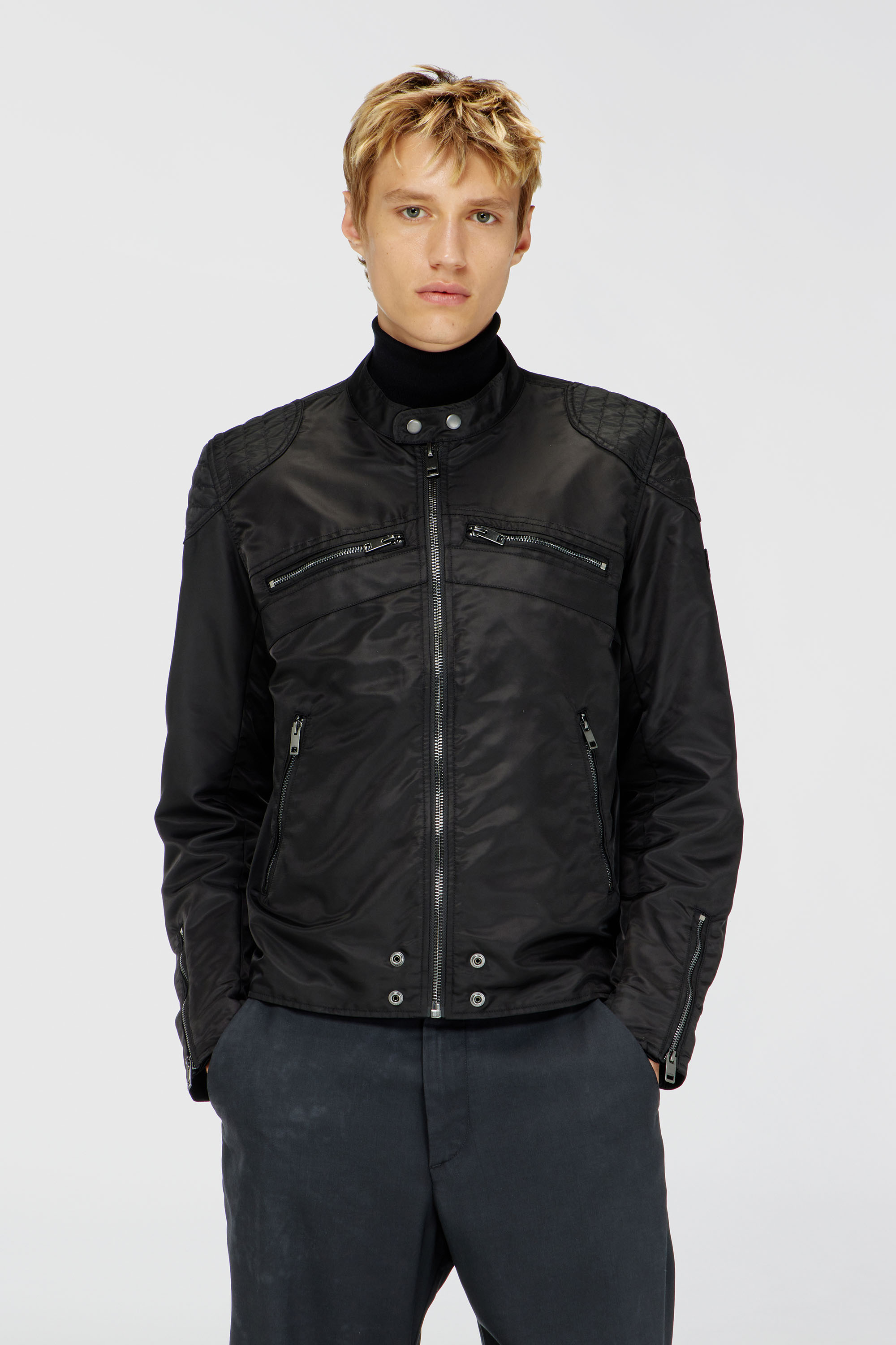 Diesel - J-GLORY-T92, Giacca in nylon Uomo in Nero - 1