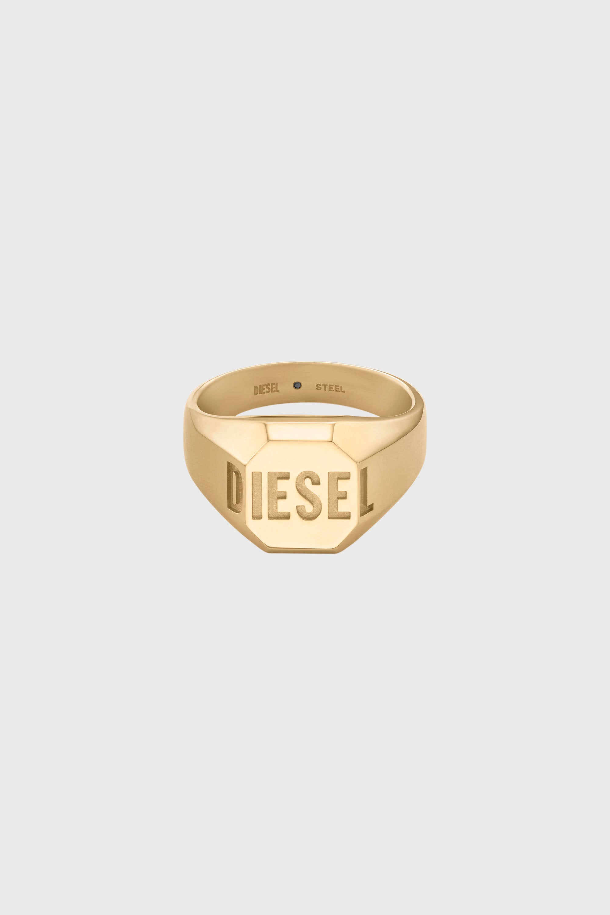 Diesel - DX1742710, Anello chevalier finitura oro Unisex in Oro - 2