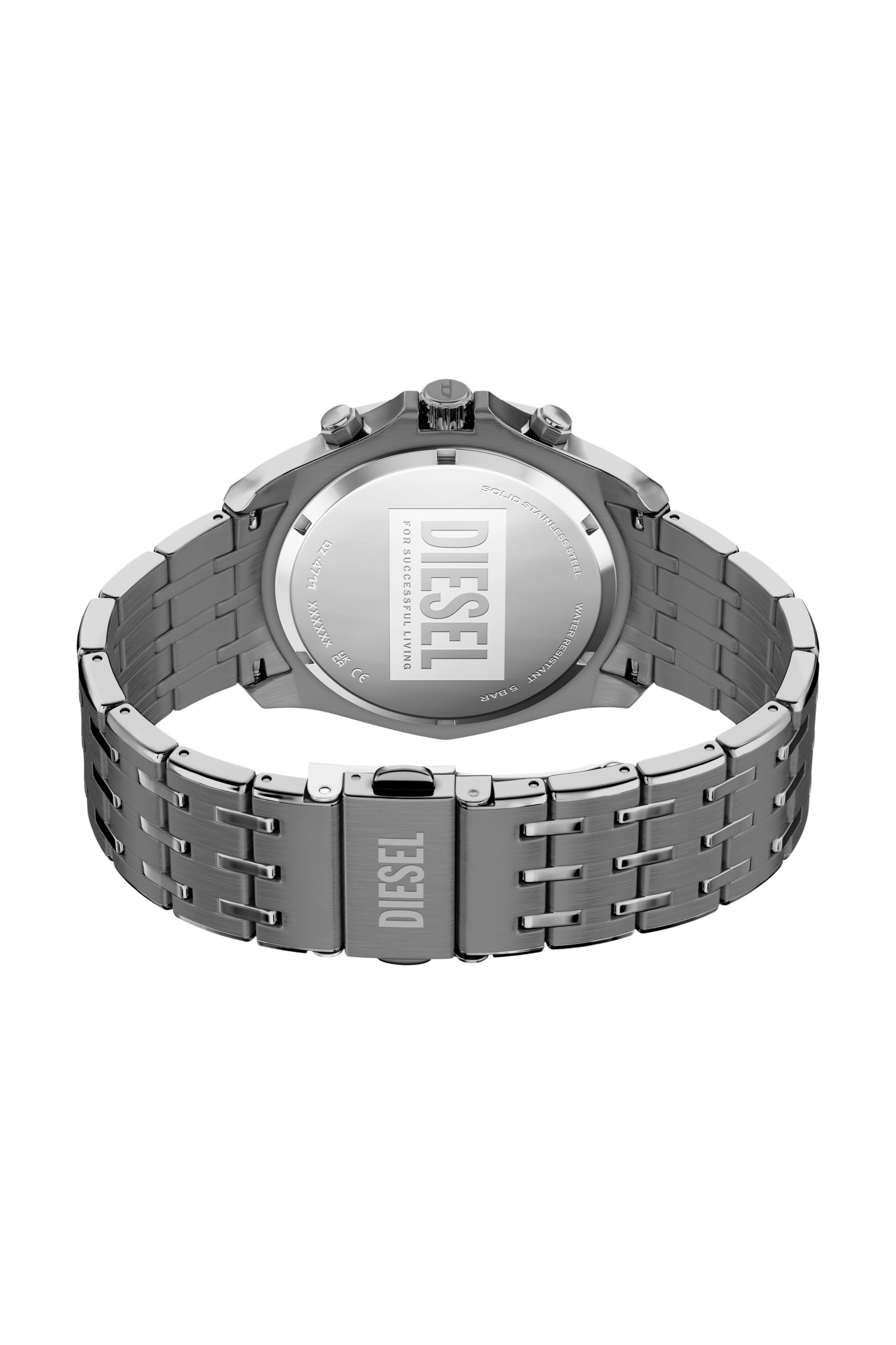 Diesel - DZ4711 WATCH, Orologio Stinger in acciaio gunmetal Uomo in Grigio - 5