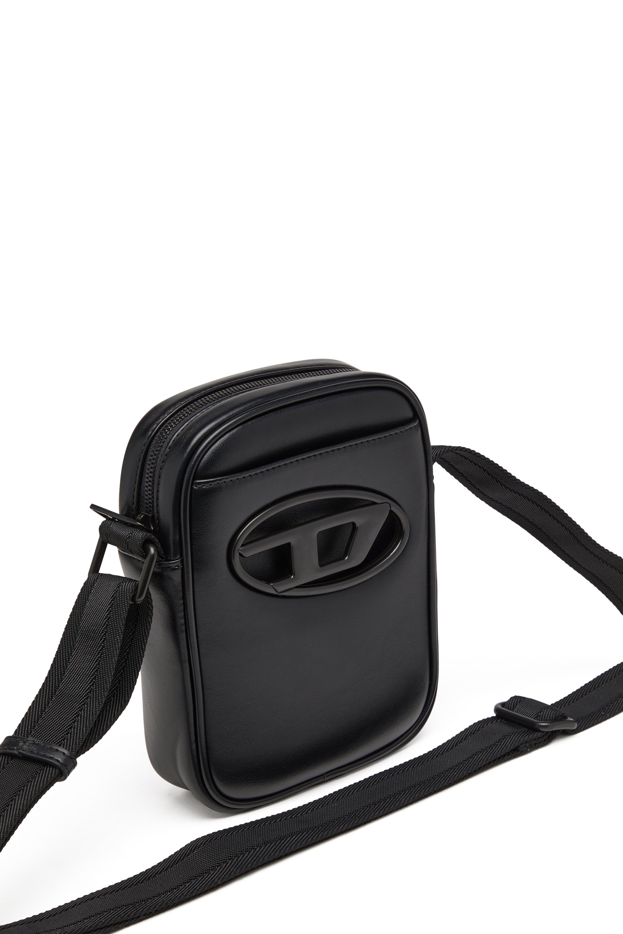 Diesel - HOLI-D CROSSBODY, Crossbody in PU e neoprene Unisex in Nero - 5