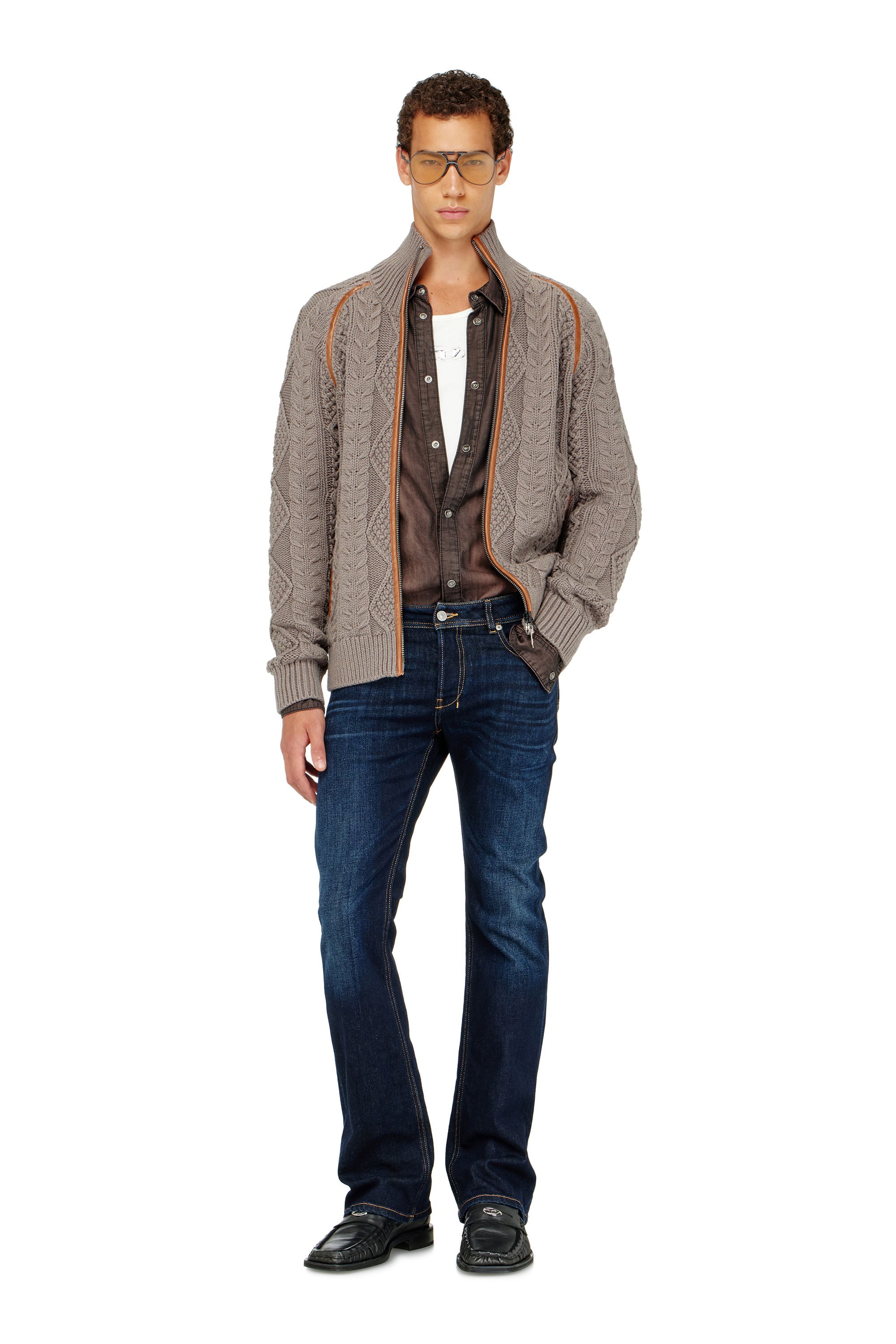 Diesel - Bootcut Jeans 2007 Zatiny 09Q15 Uomo, Blu Scuro - Image 1