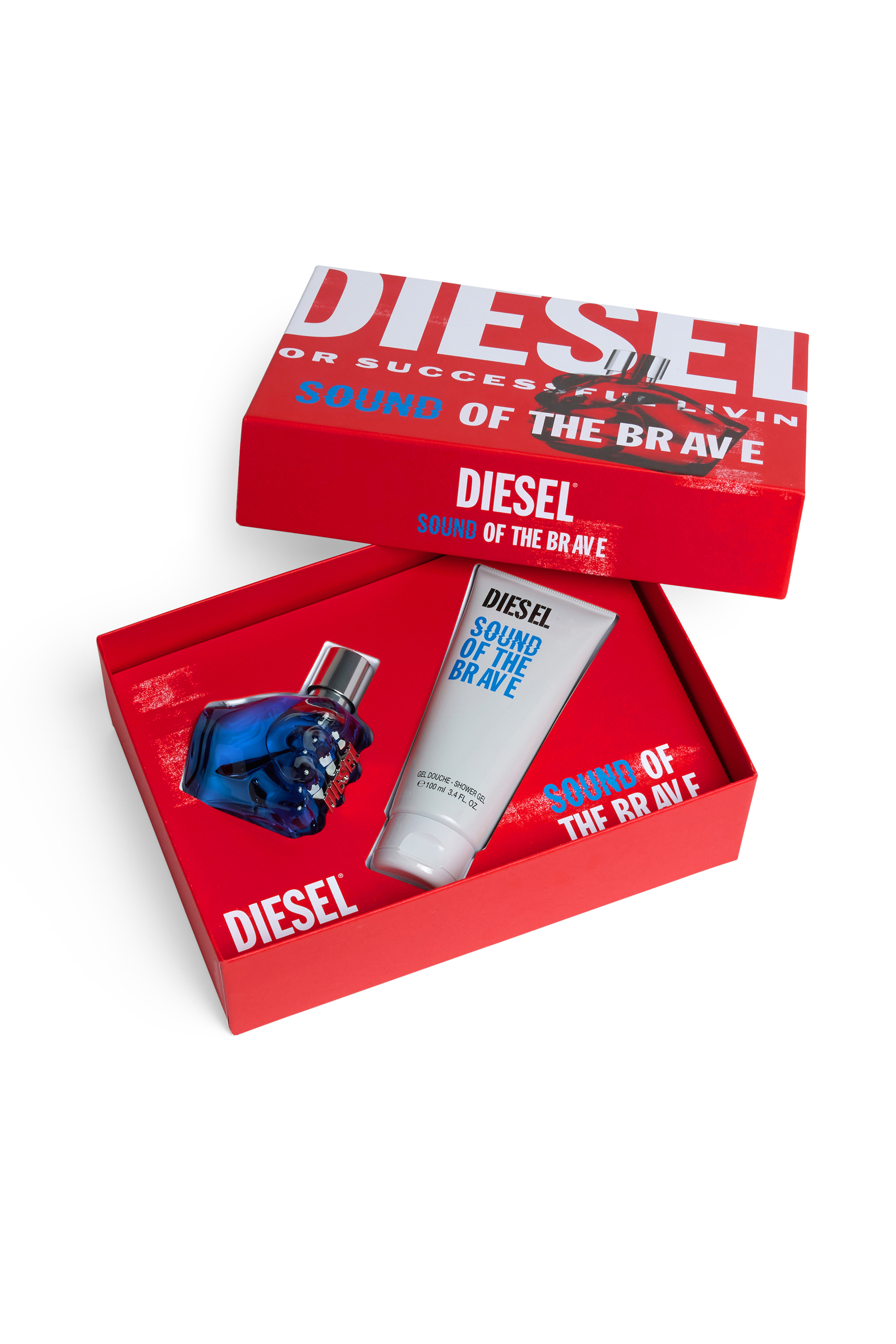 Diesel - SOUND OF THE BRAVE 50 ML GIFT SET, Cofanetto Sound Of The Brave Uomo in Blu - 2