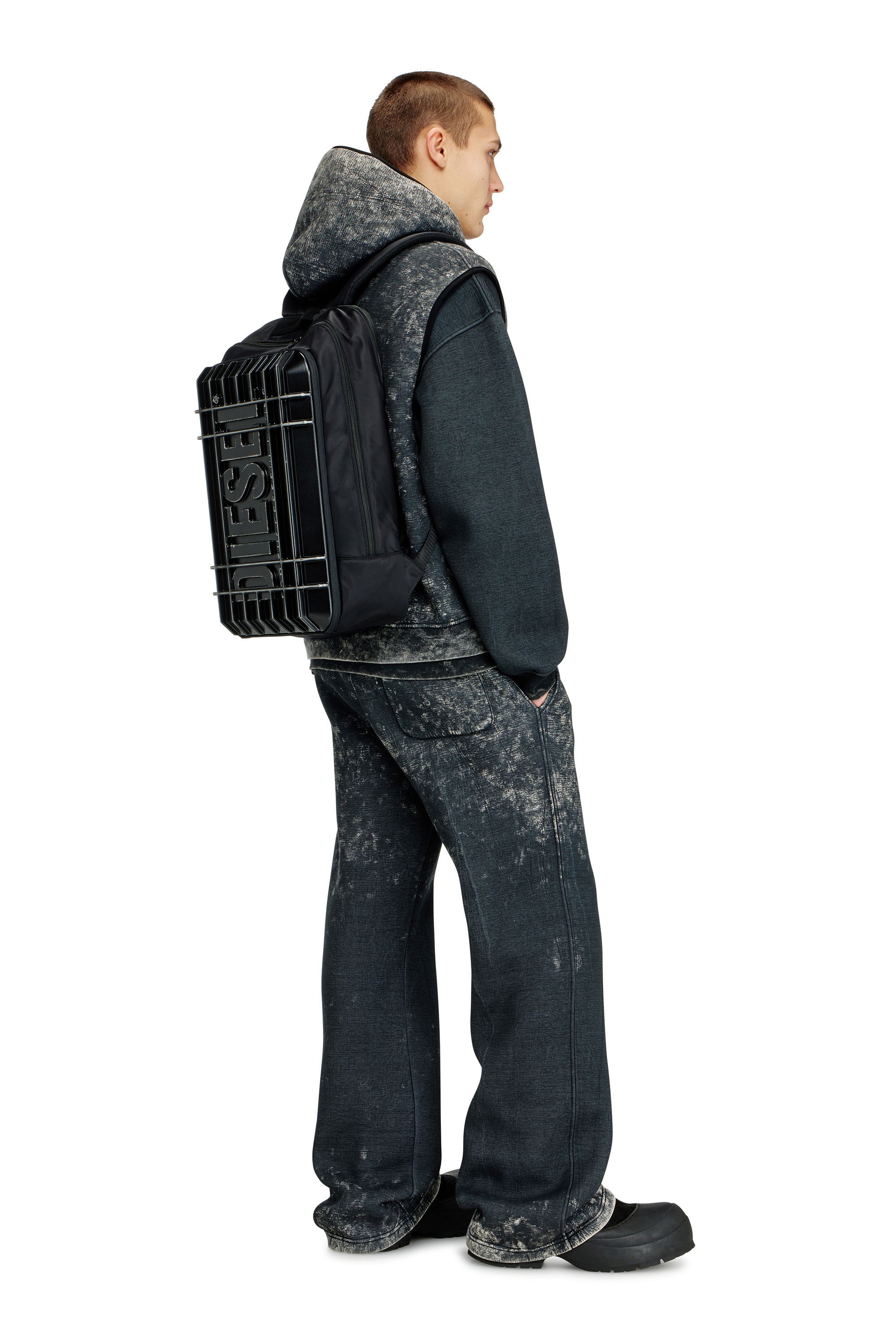 Diesel - DIESEL PC STRONG IMAGE BACKPACK- DSB005, Zaino da viaggio capiente e resistente Unisex in Nero - 2