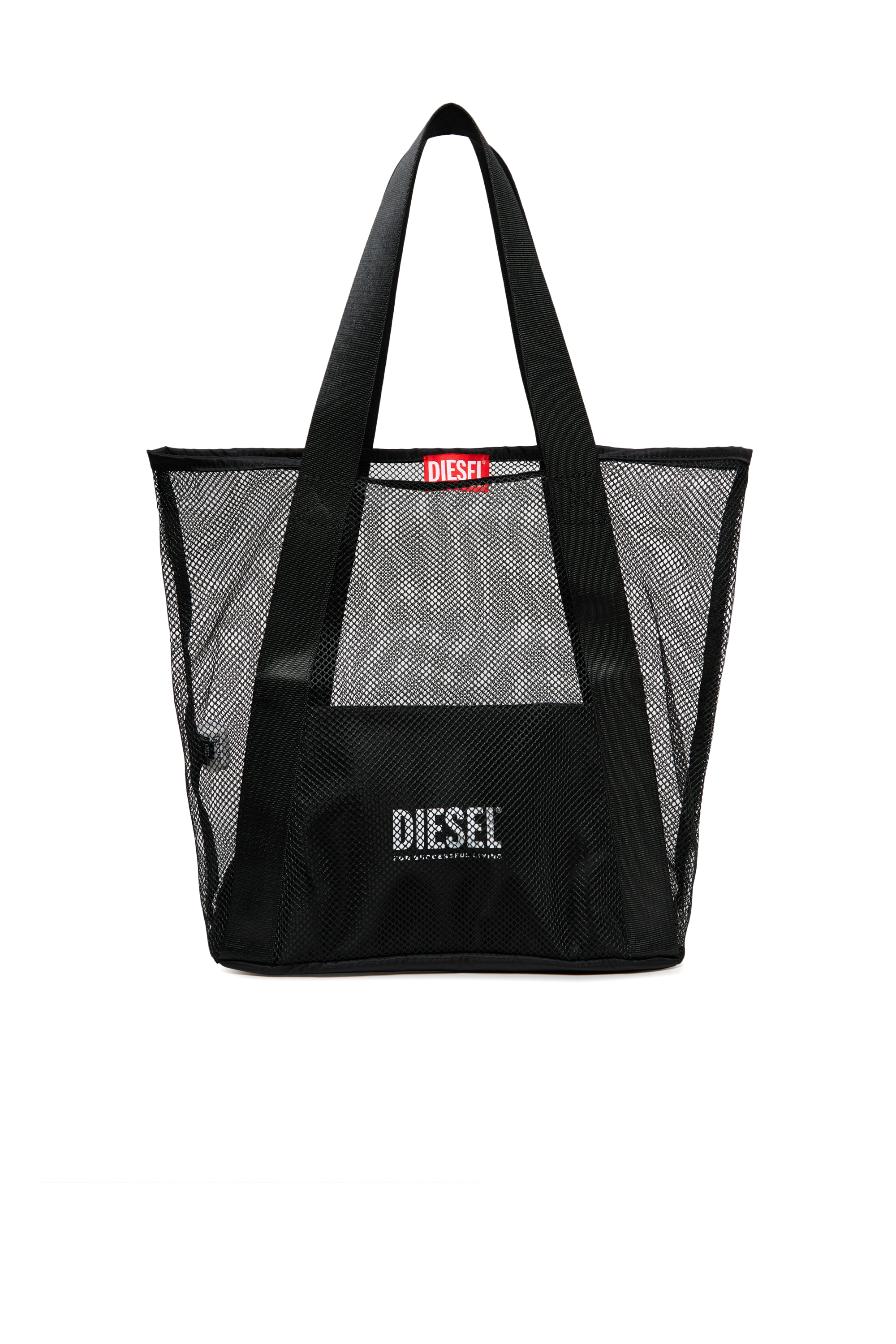 Diesel - WAPYS, WAPYS-Shopper in rete di nylon Donna in Nero - 1
