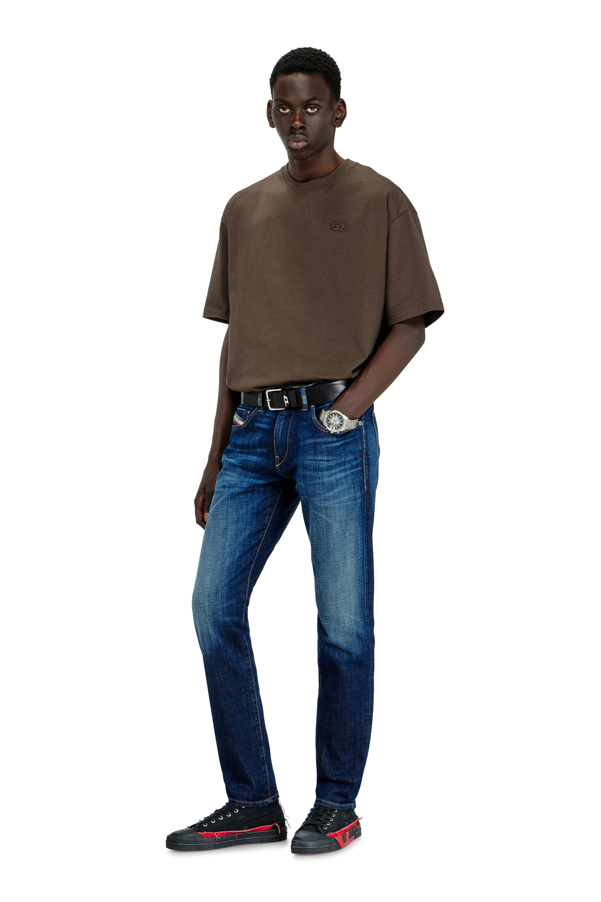 Diesel - Slim Jeans 2019 D-Strukt 09L61 Uomo, Blu medio - Image 2