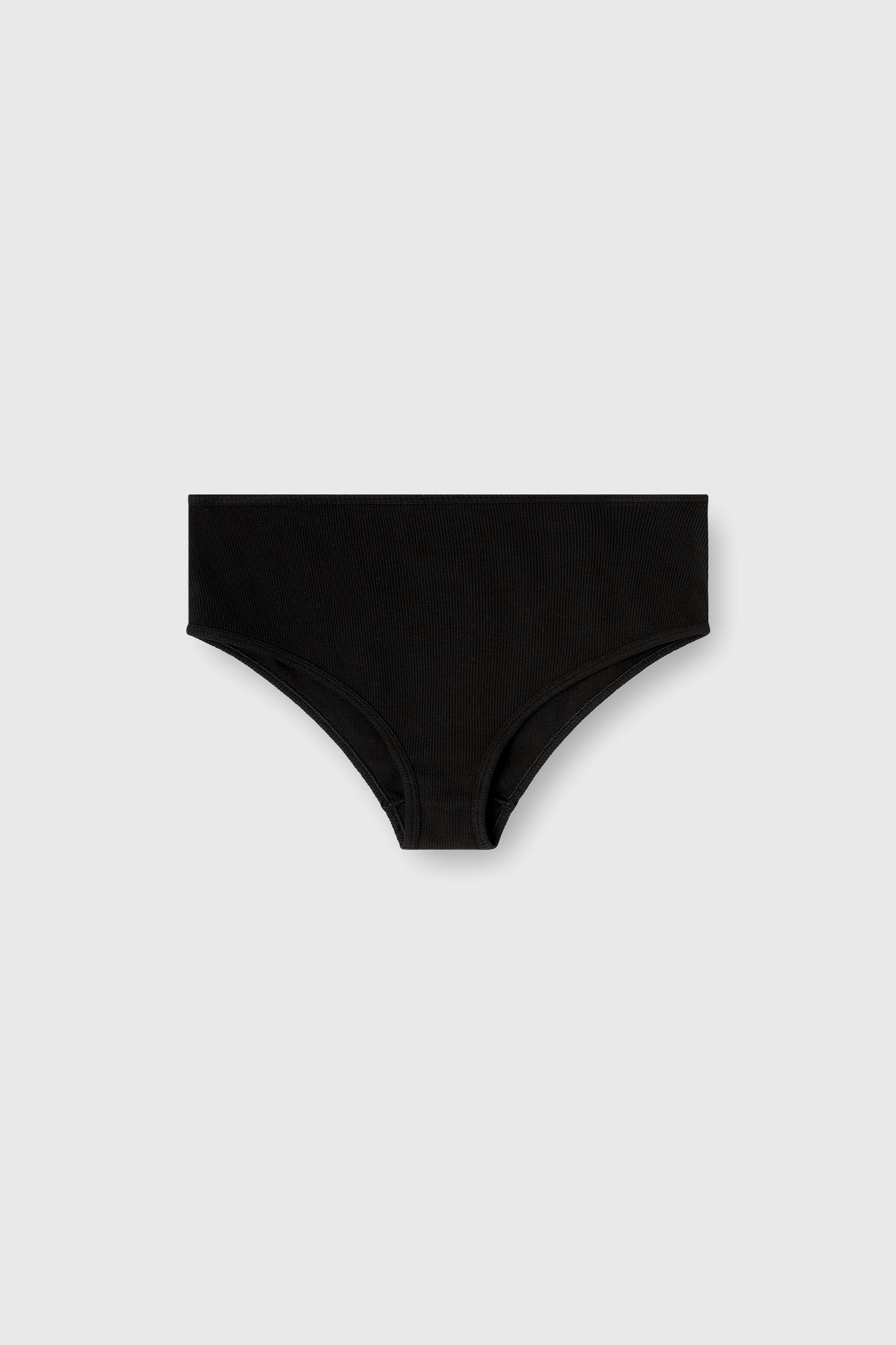 Diesel - CHARLI-DNM, Slip a vita alta in cotone elasticizzato Donna in Nero - 2