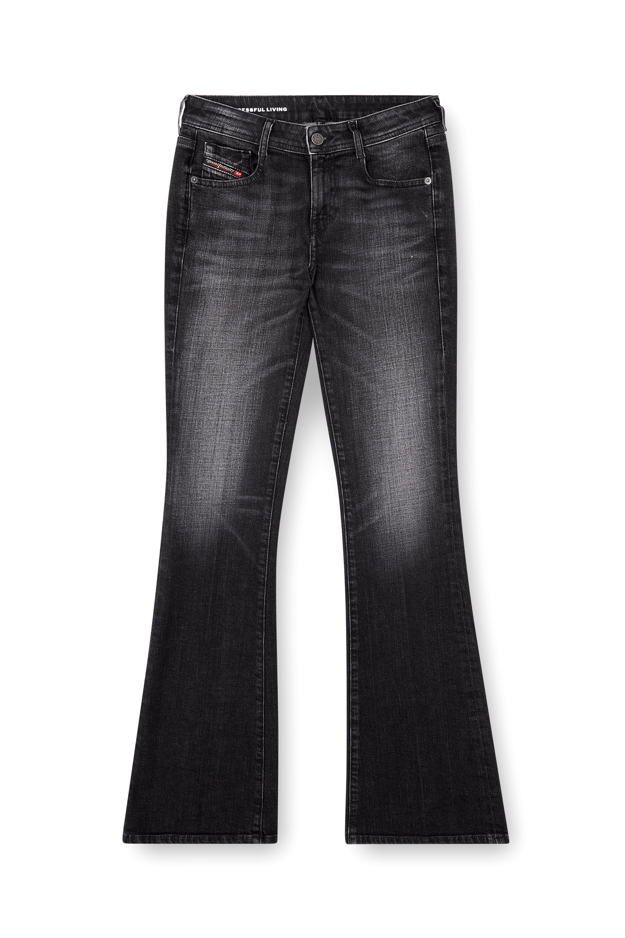 Diesel - Bootcut Jeans 1969 D-Ebbey 09K99 Donna, Nero/Grigio scuro - Image 3