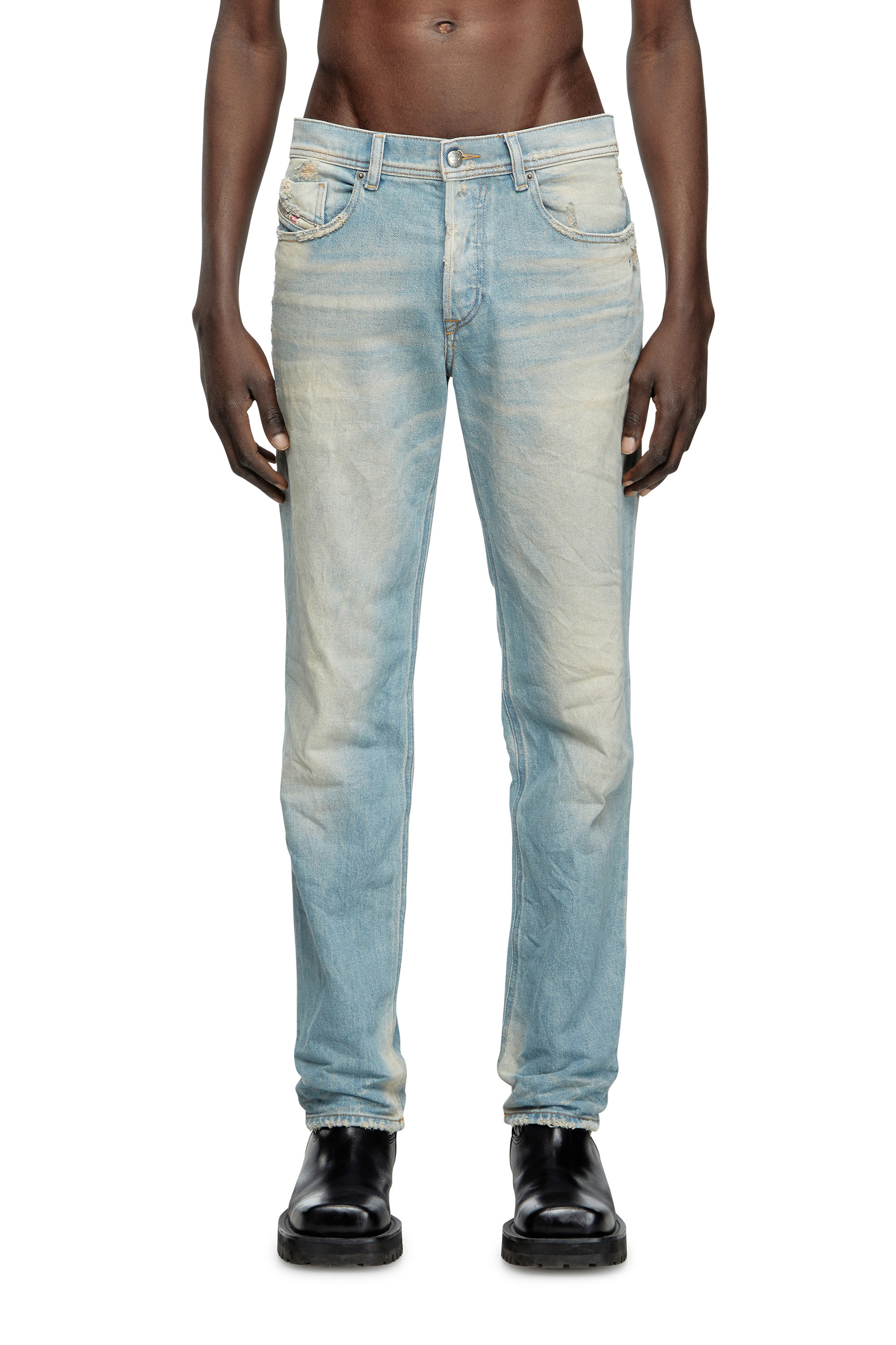 Diesel - Regular Jeans 2023 D-Finitive 09L23 Uomo, Blu Chiaro - Image 1