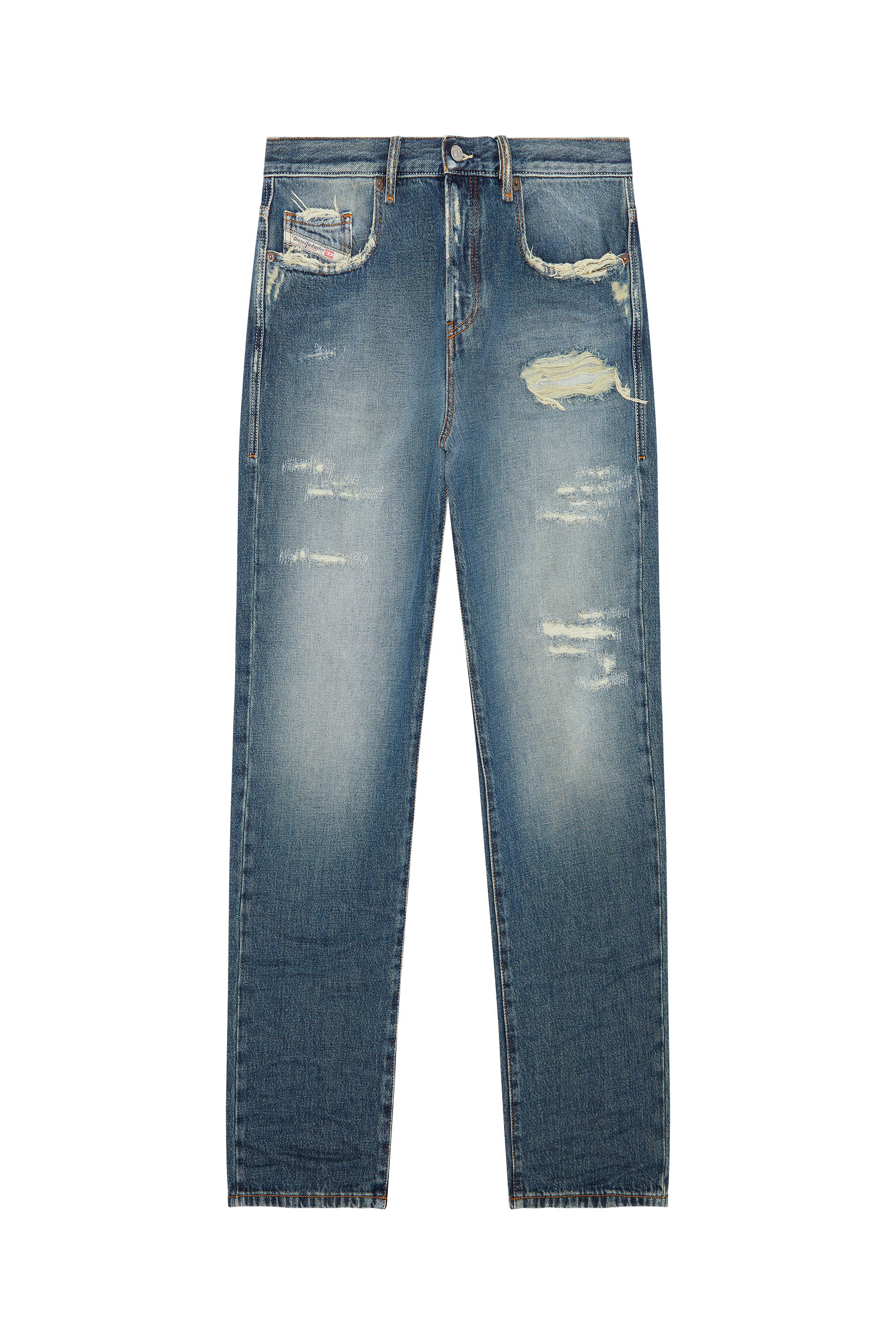 Diesel - Straight Jeans 2020 D-Viker E9C40, Blu Scuro - Image 5