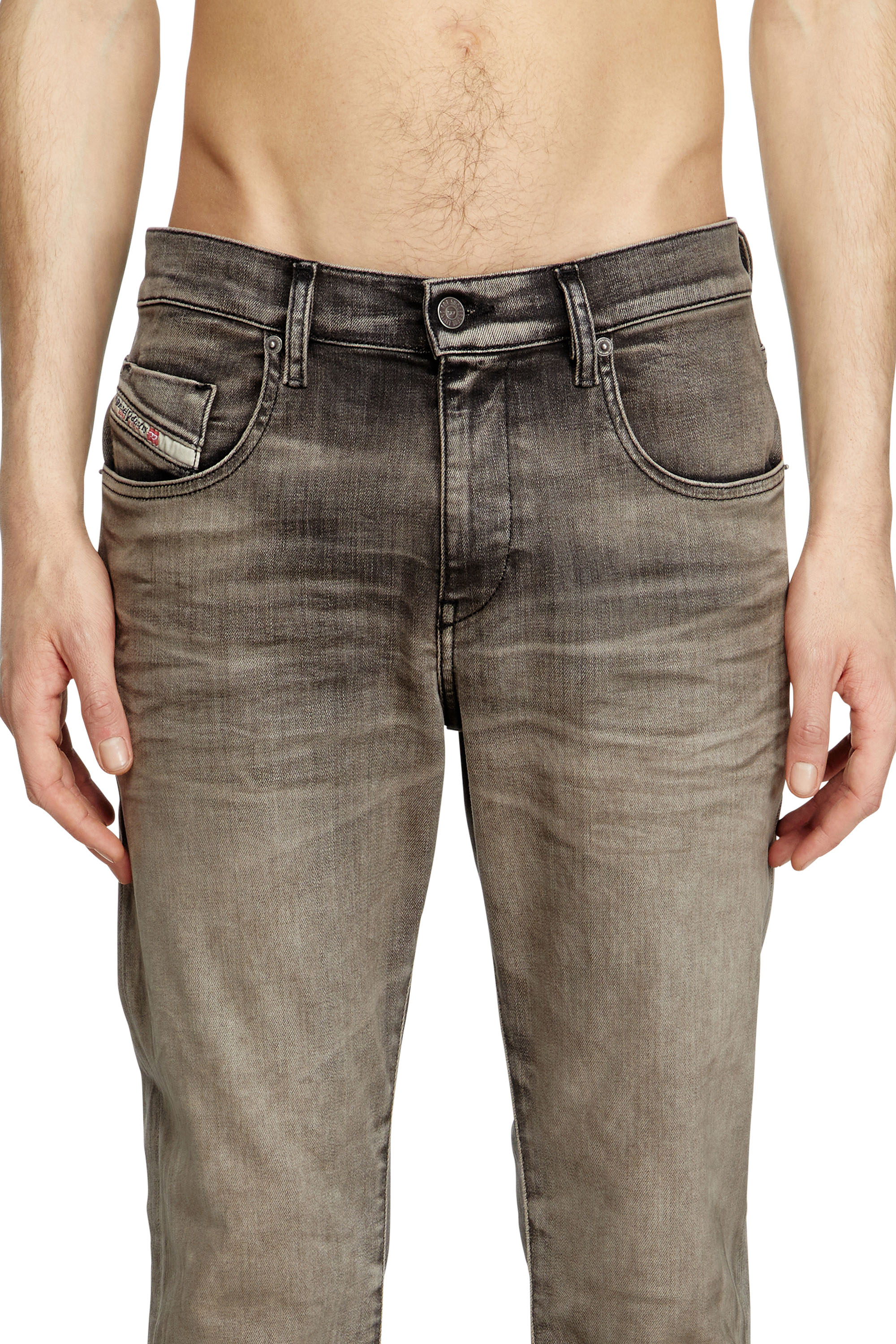 Diesel - Slim Jeans 2019 D-Strukt 09L39 Uomo, Grigio Chiaro - Image 5