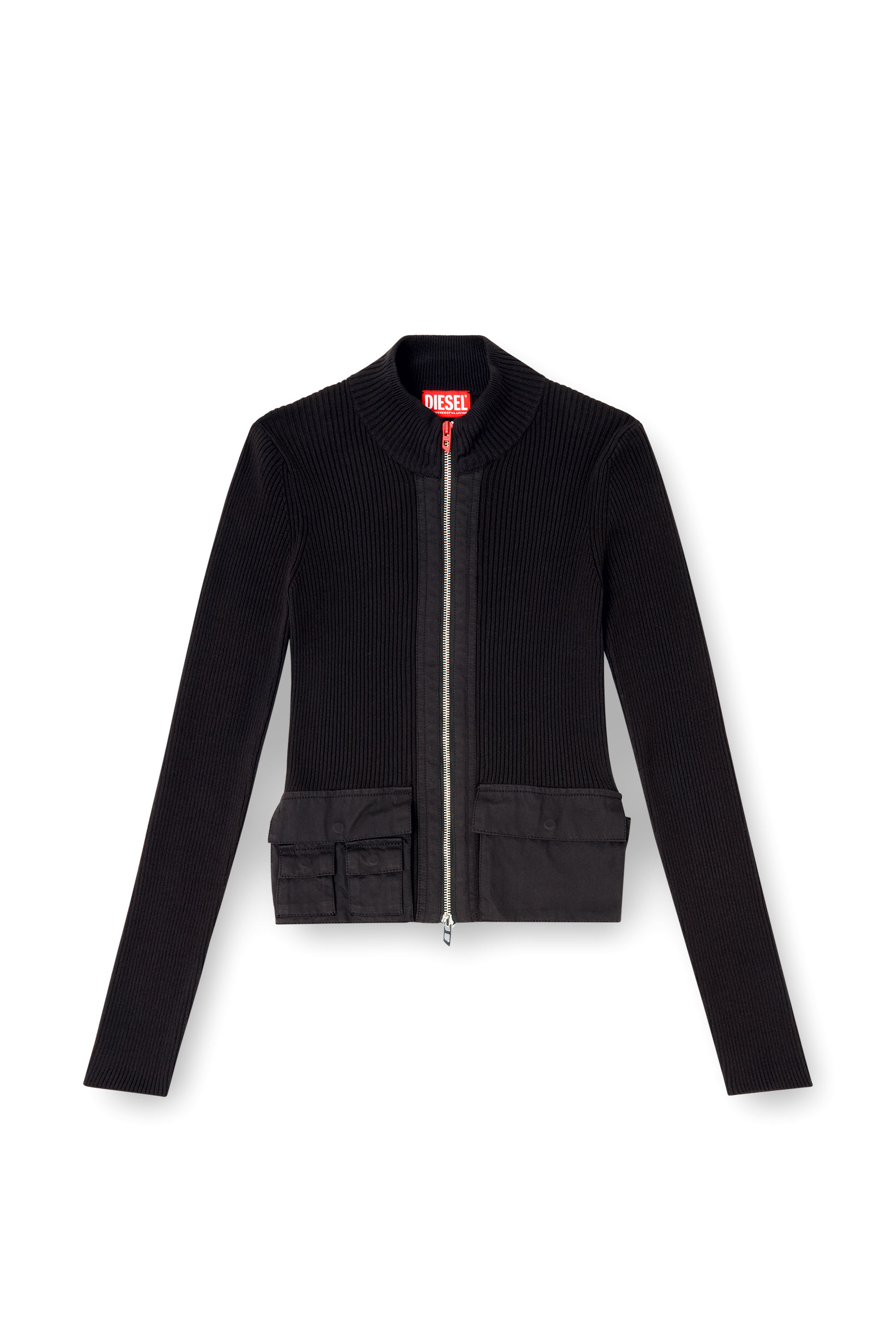 Diesel - M-MELISSA, Vestito a costine con tasche cargo Donna in ToBeDefined - 3