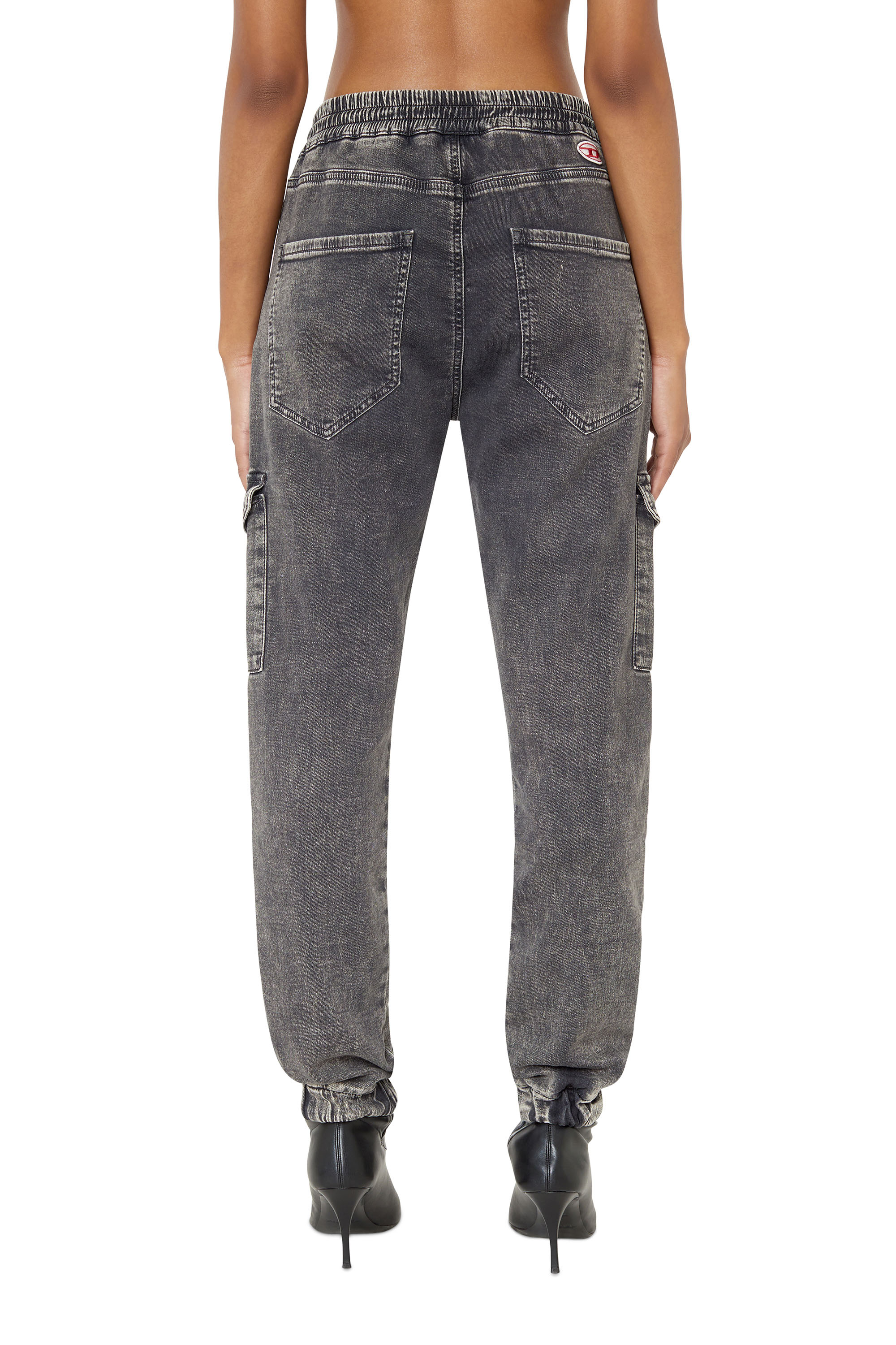 Diesel - D-Ursy Track Denim 069ZF Slim, Nero/Grigio scuro - Image 2