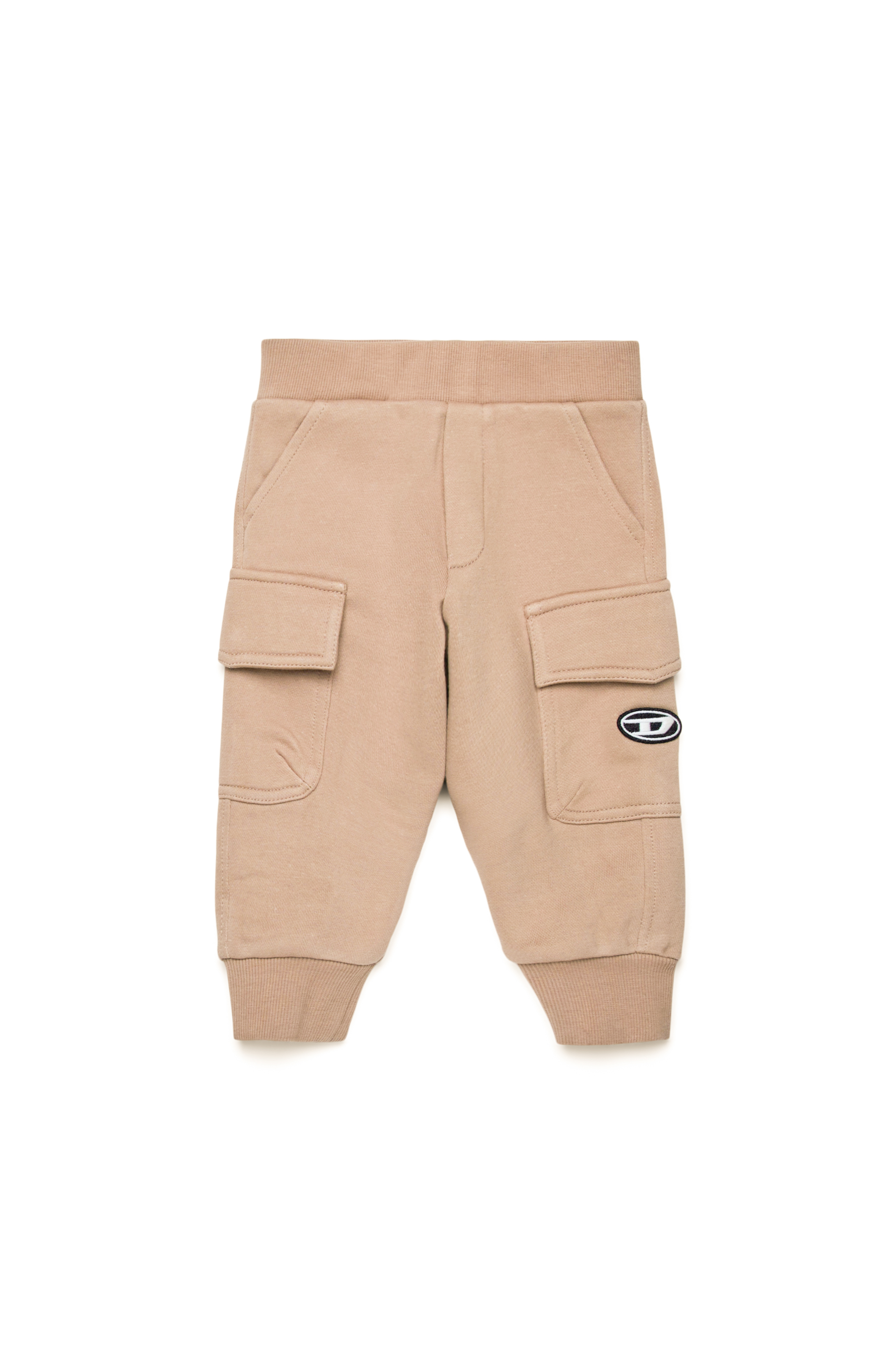 Diesel - POCKEB, Pantaloni tuta cargo con patch Oval D Uomo in Marrone - 1