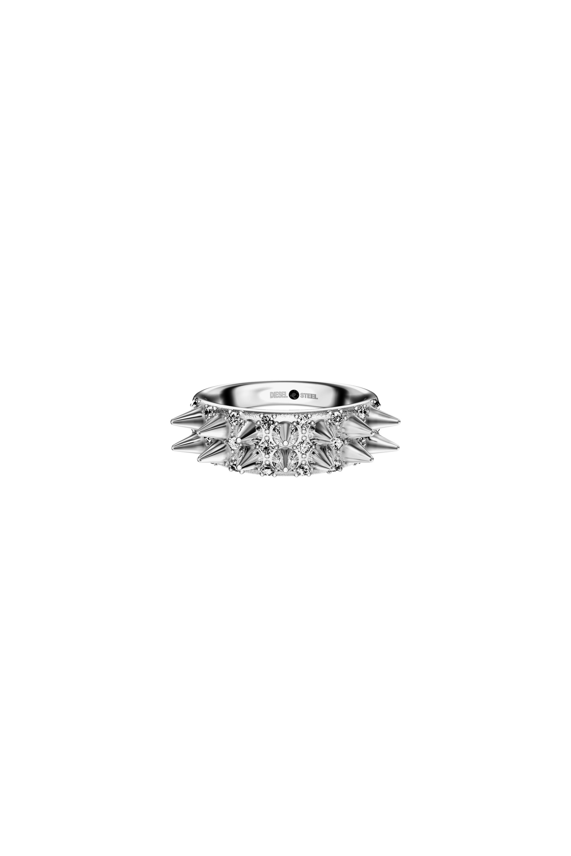 Diesel - DX1723040, Anello a fascia in acciaio inox Unisex in Argento - 2