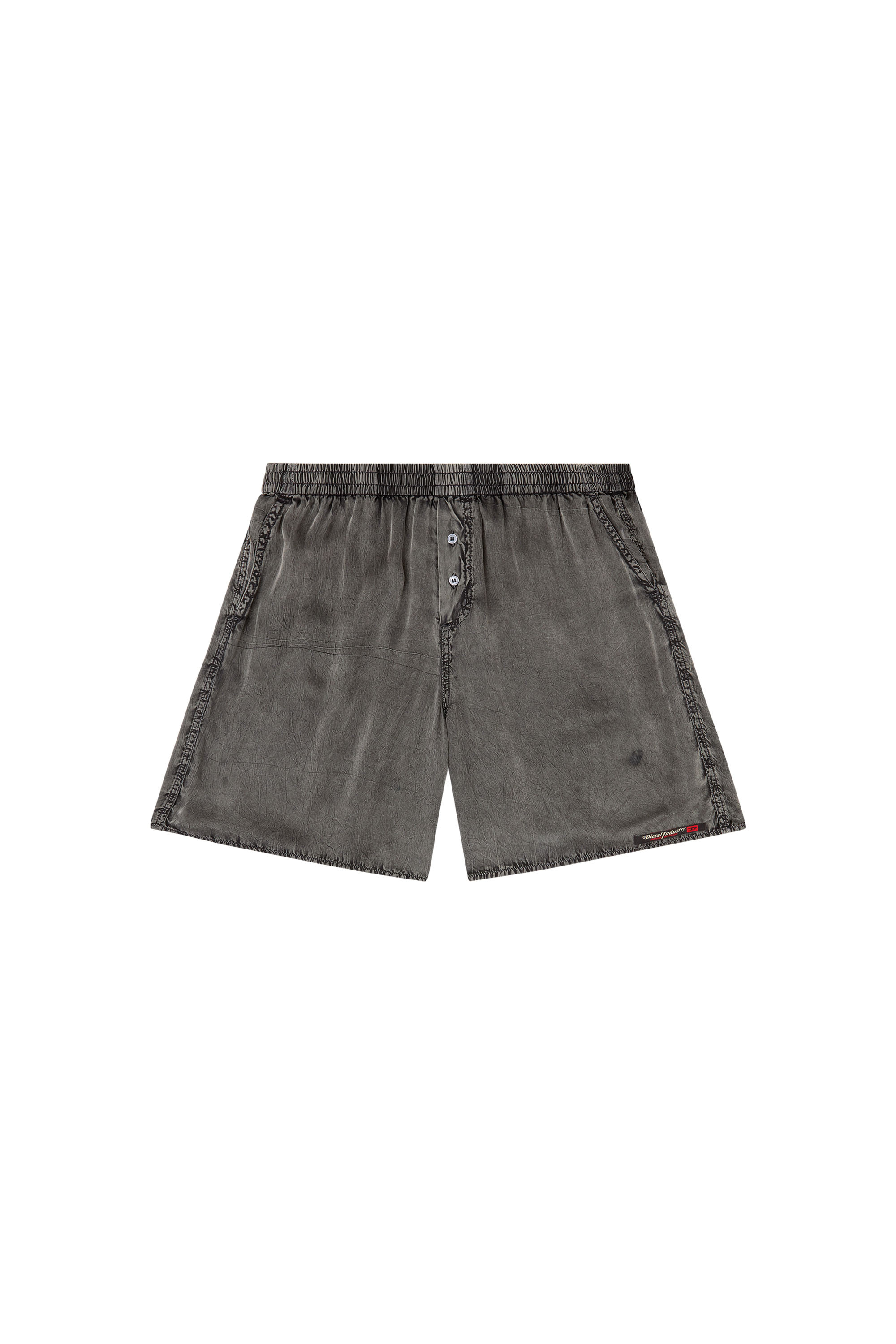 Diesel - SILVO-DNM, Boxer extra lunghi effetto denim Uomo in Grigio - 4
