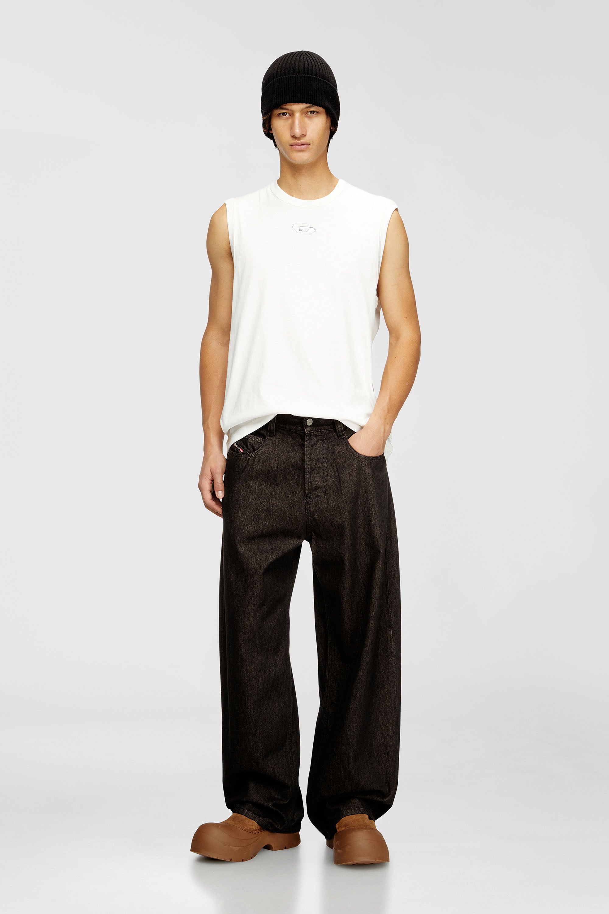 Diesel - Relaxed Jeans 1997 D-Enim-M 09N25 Unisex, Nero/Grigio scuro - Image 1