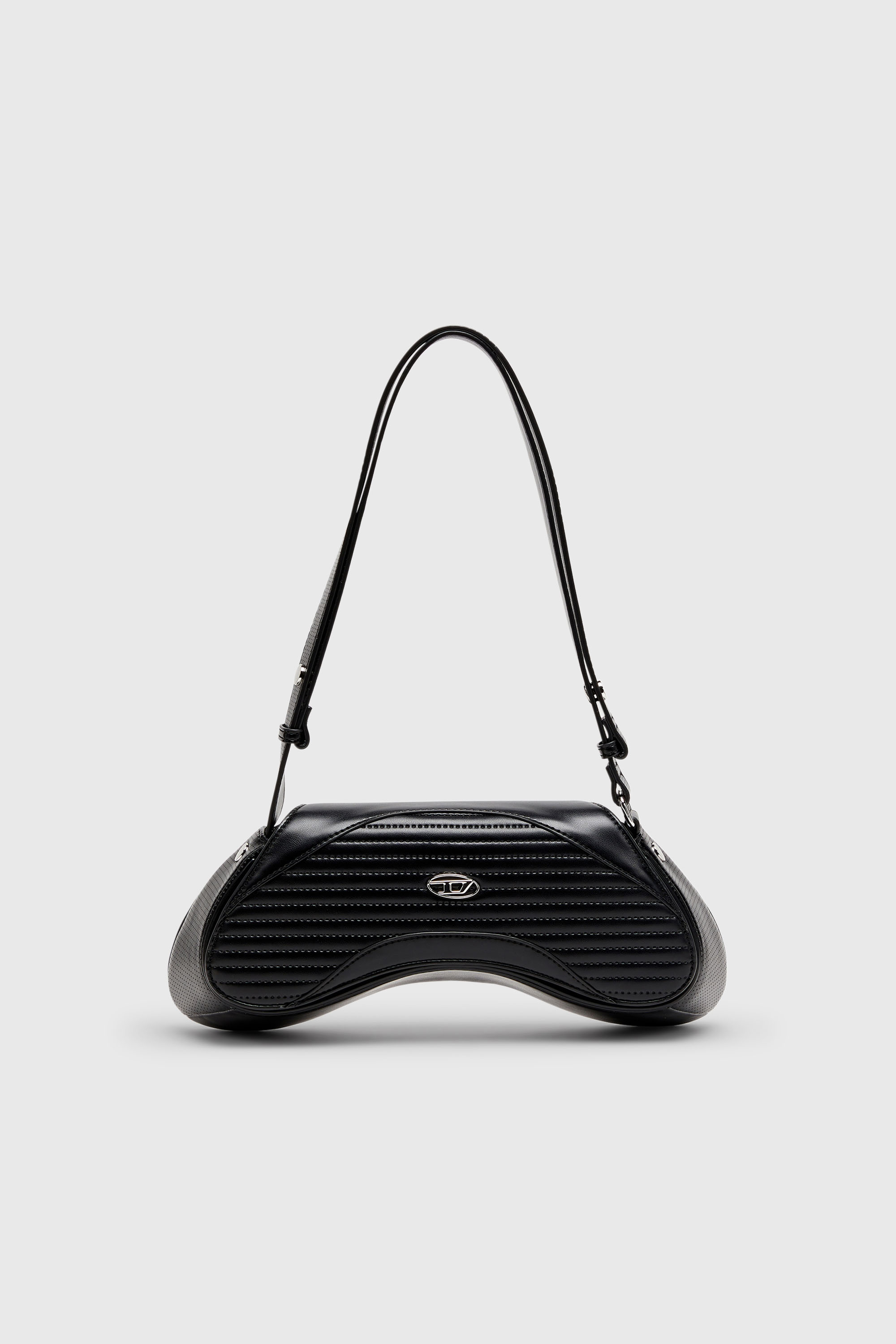 Diesel - PLAY CROSSBODY, Play - Borsa a tracolla in PU trapuntato e traforato Donna in Nero - 1