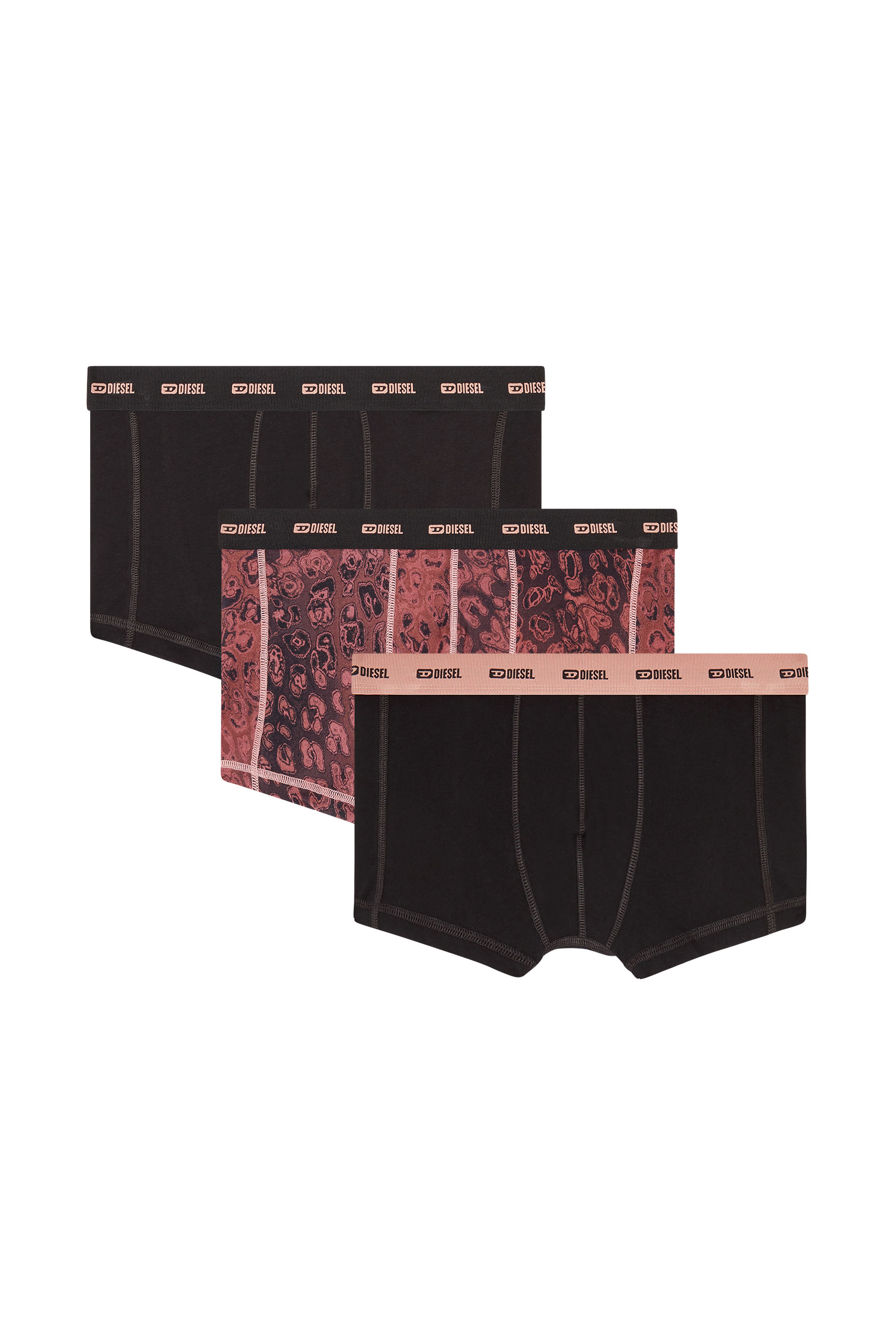 Diesel - DAMIEN-UTLT-3PACK, Set da tre boxer in cotone elasticizzato Uomo in Viola - 2