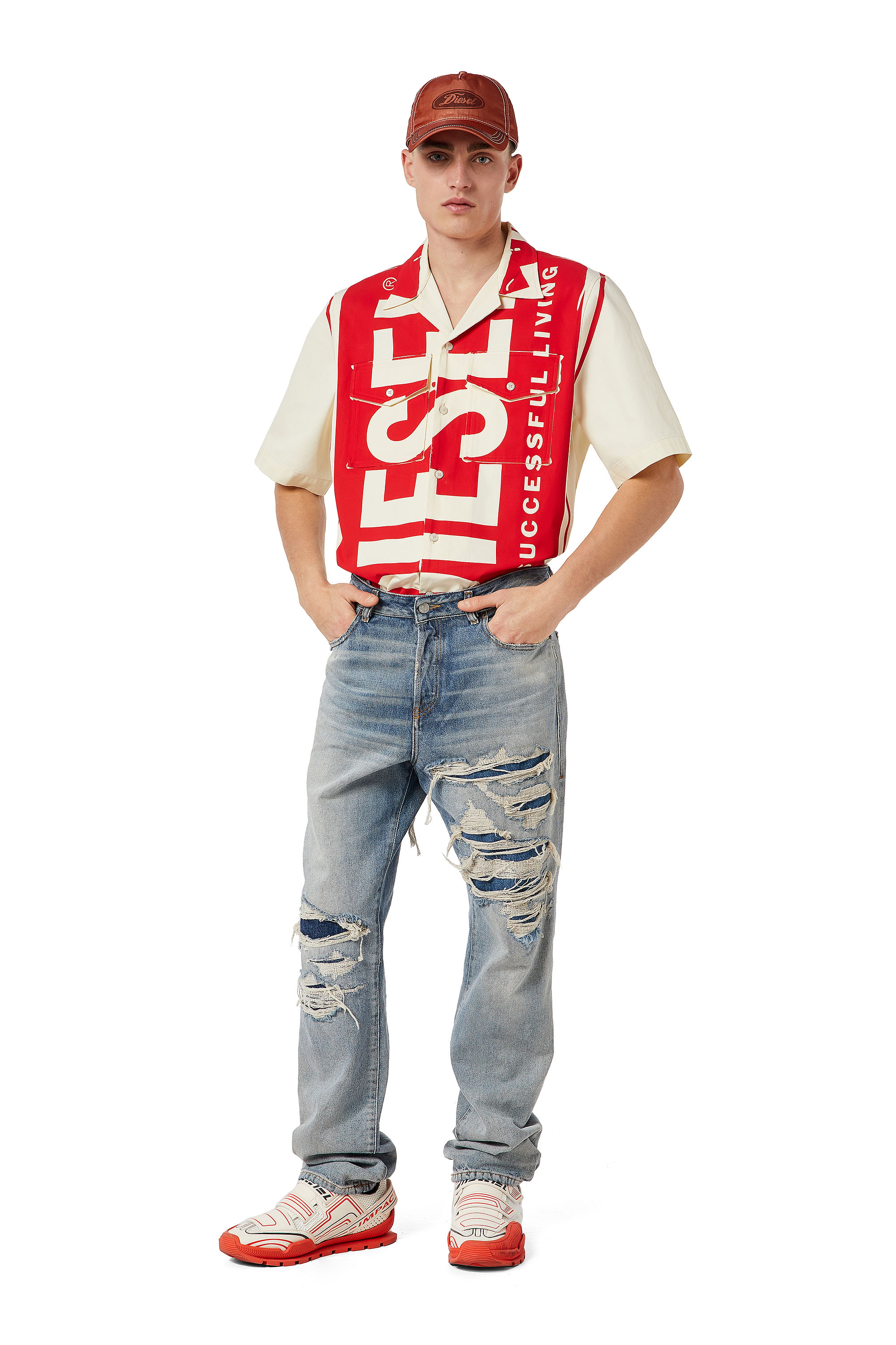 Diesel - S-MAC-A, Bianco/Rosso - Image 2