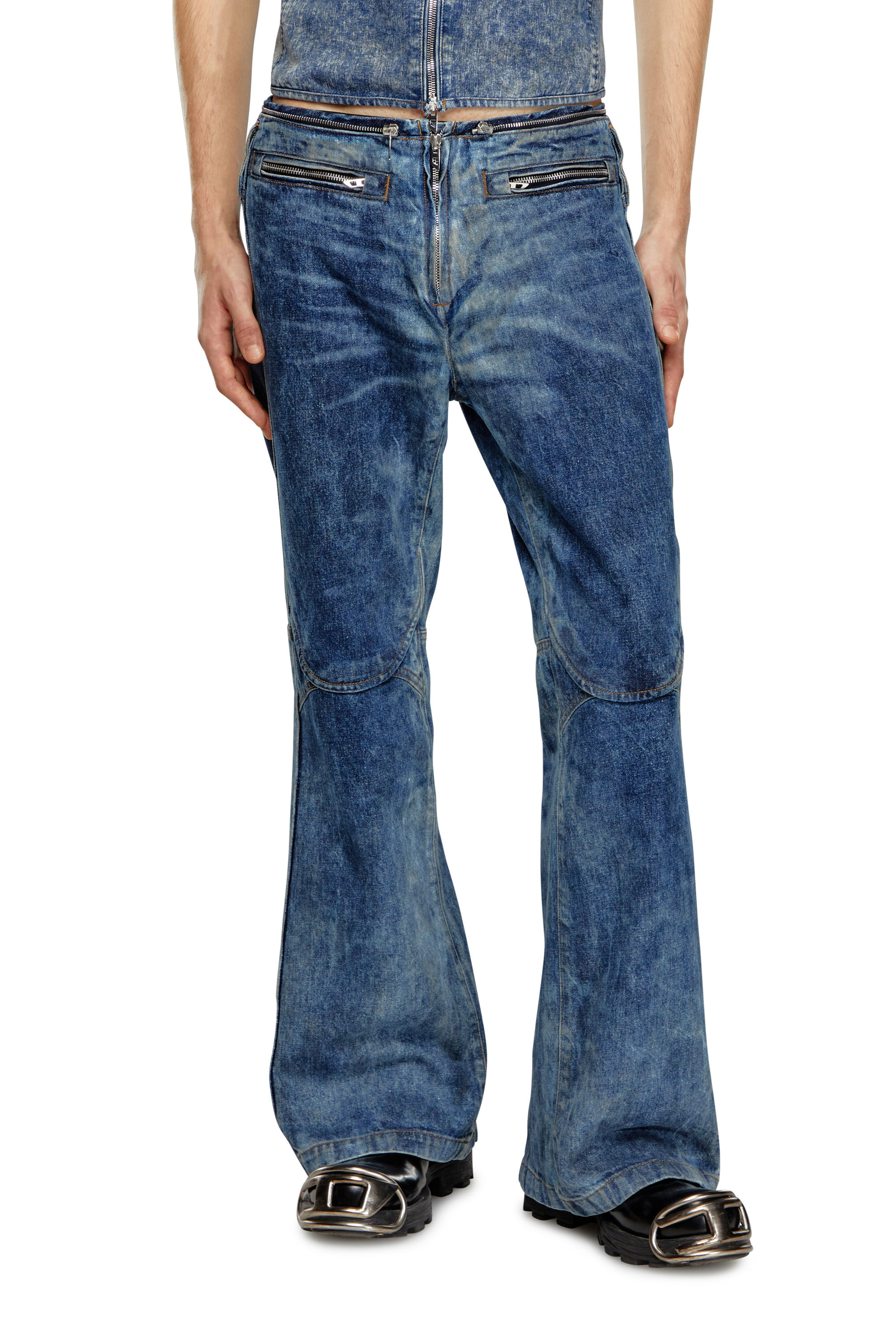 Diesel - Straight Jeans D-Gen 0PGAX, Blu Scuro - Image 2