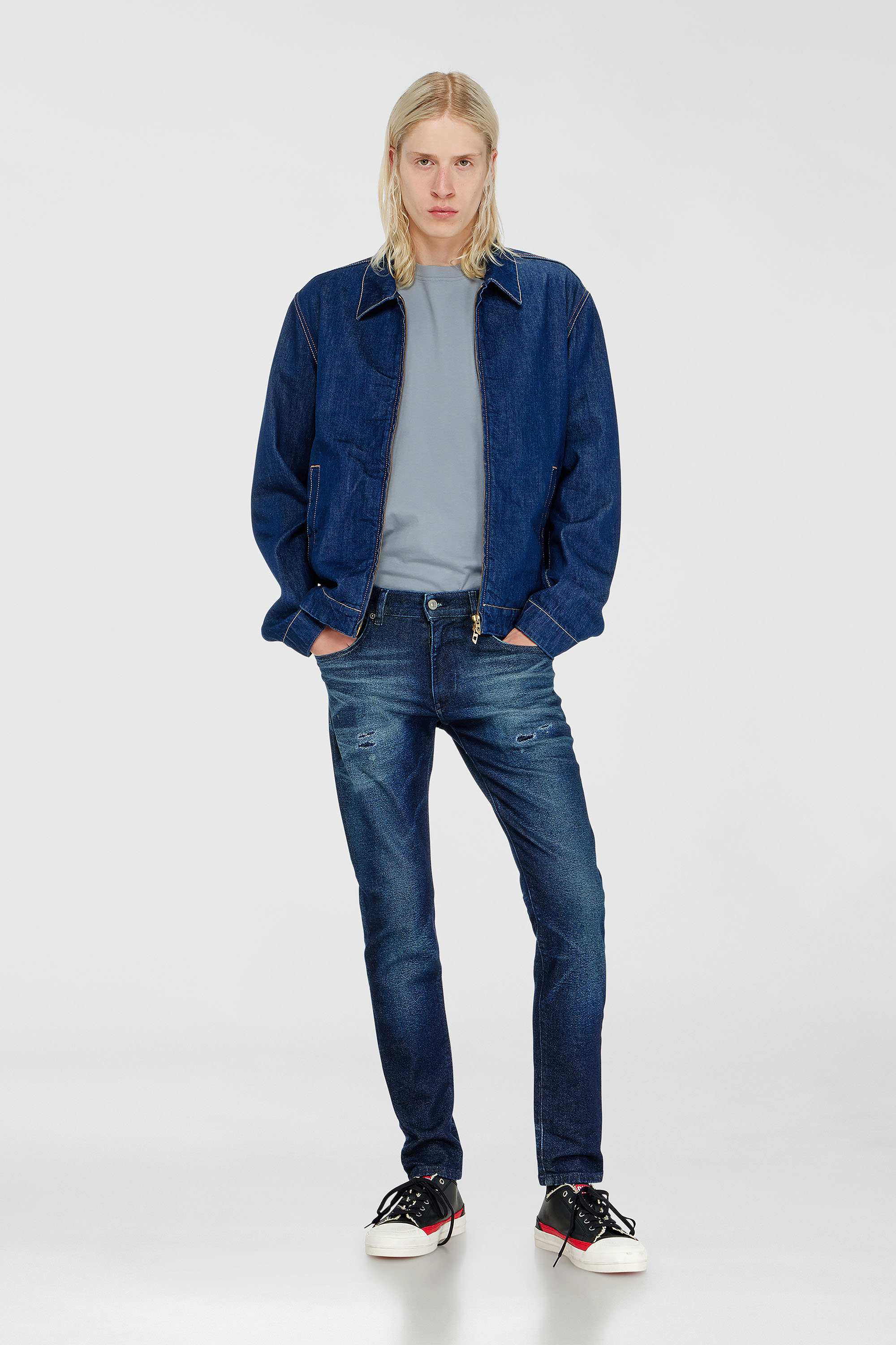 Diesel - Slim Jeans 2019 D-Strukt 0KBBU Uomo, Blu Scuro - Image 2