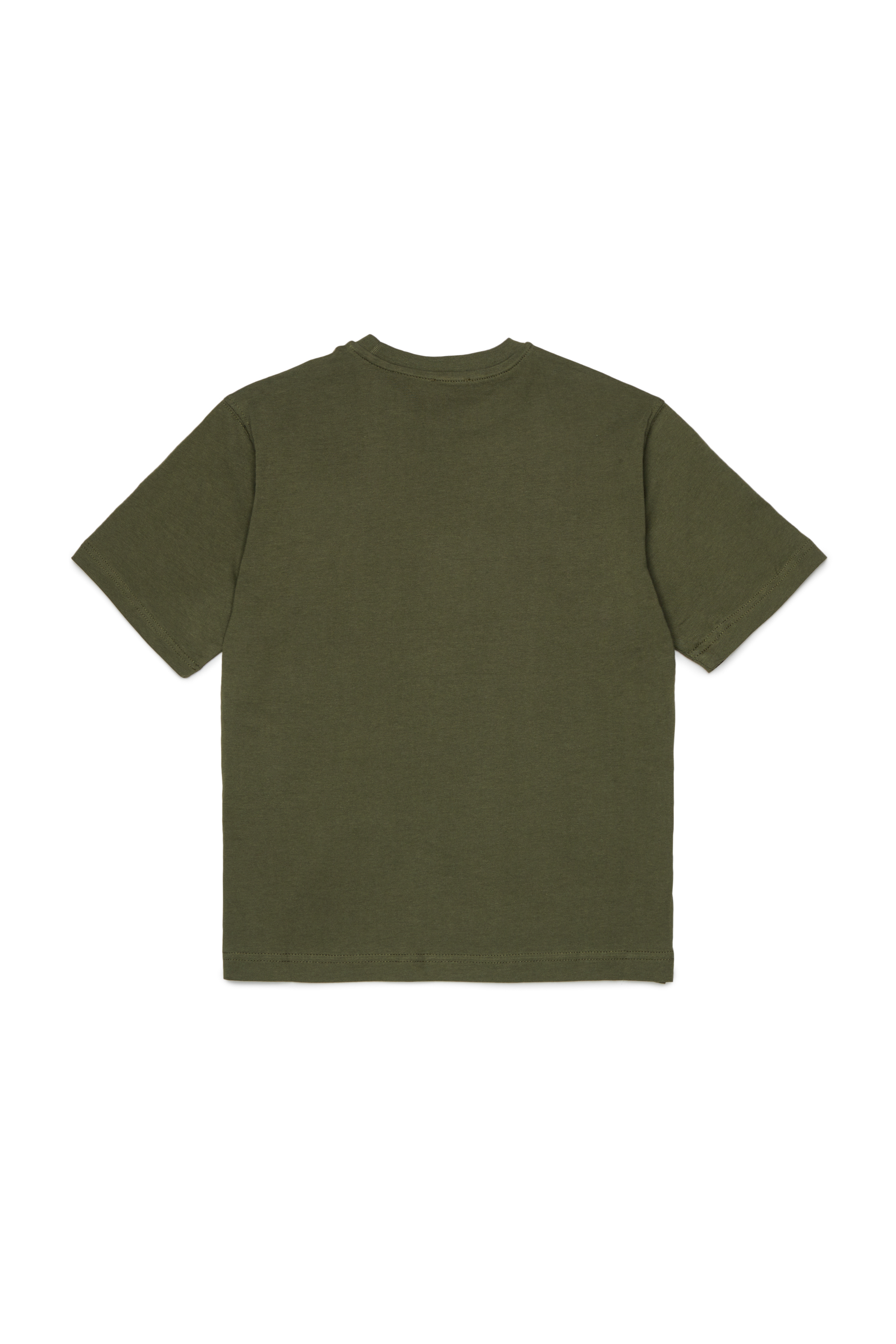 Diesel - TCIRCLE OVER, T-shirt in cotone con stampa Diesel Uomo in Verde - 2