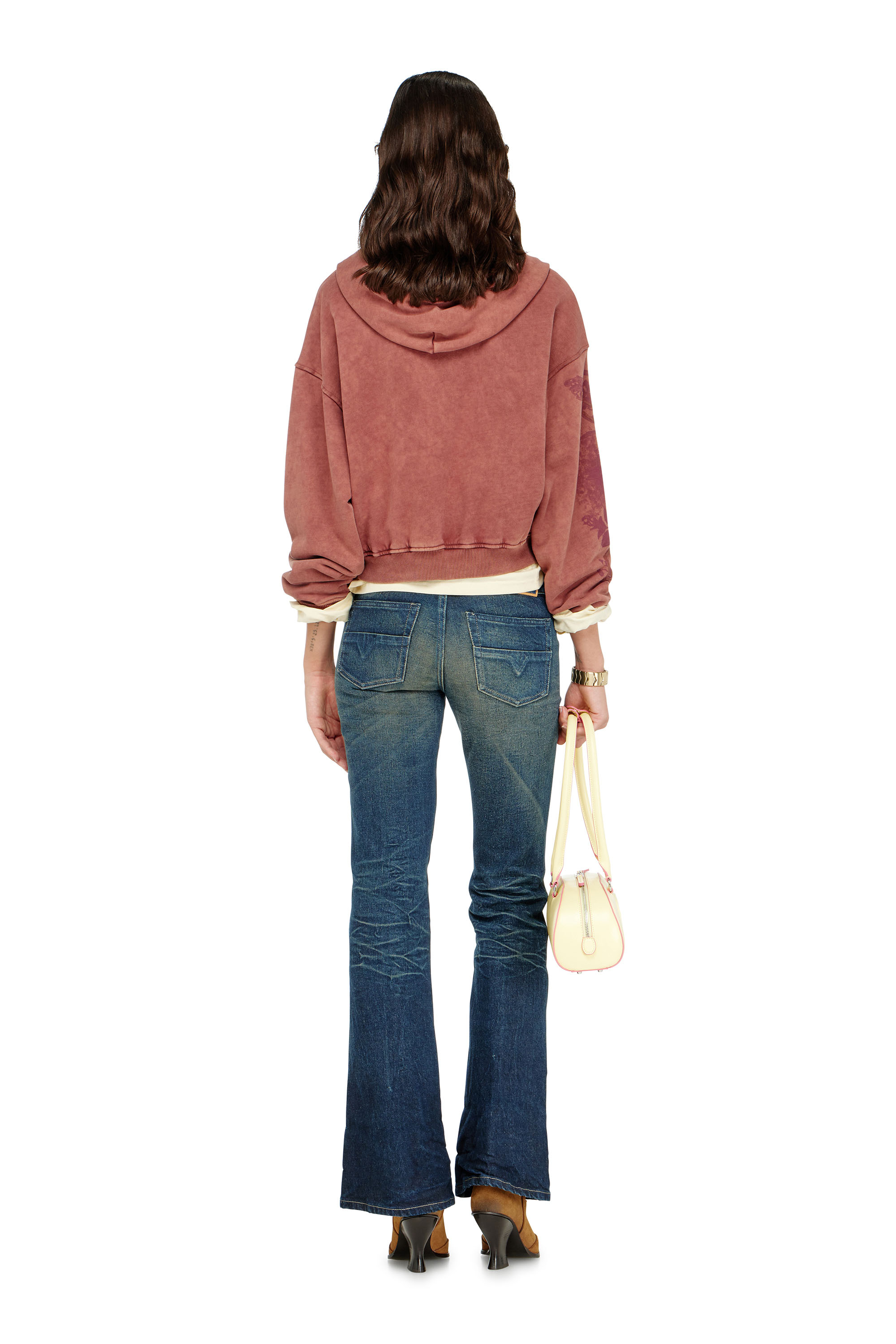 Diesel - Bootcut Jeans D-Hush 007EH Donna, Blu Scuro - Image 3