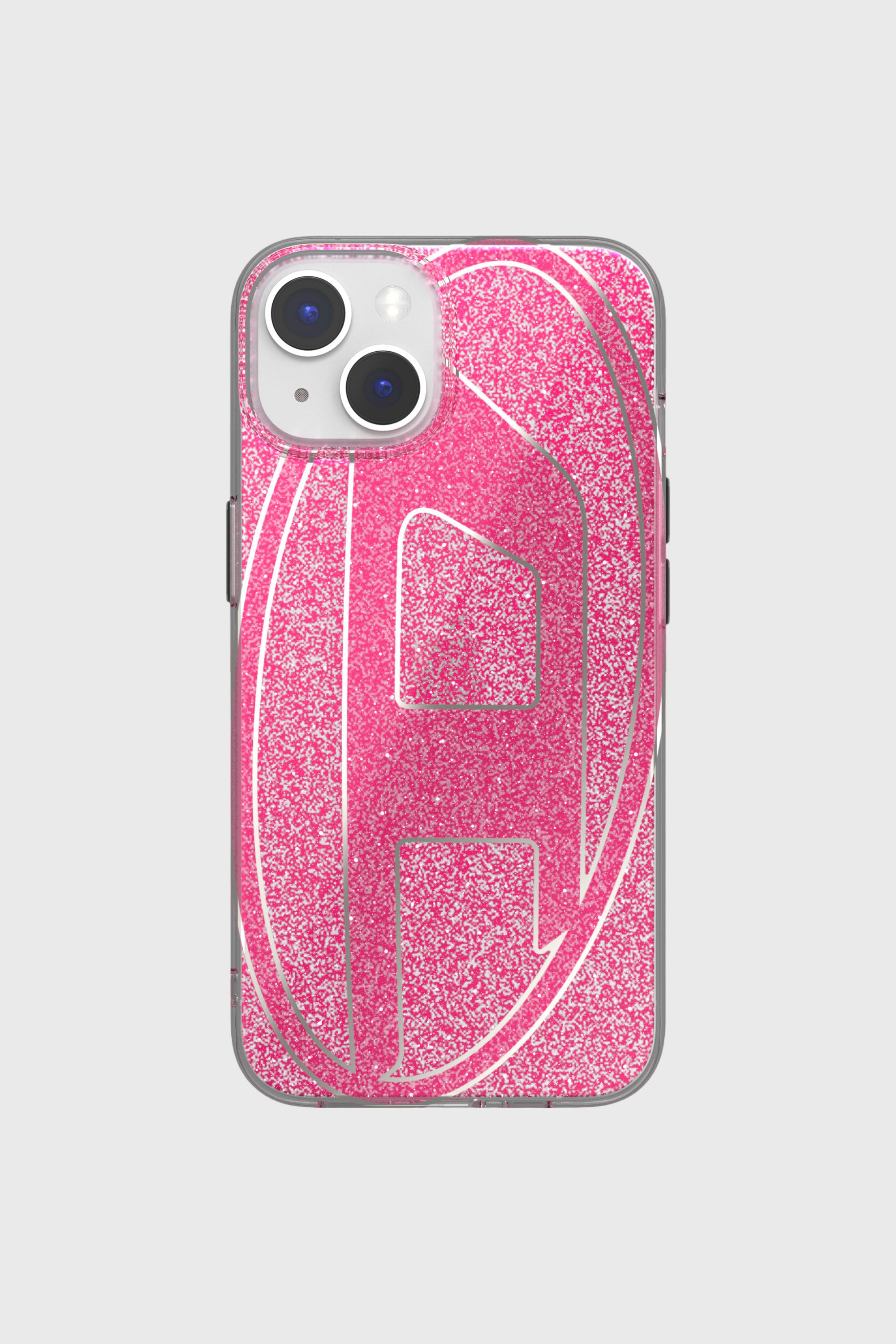 Diesel - 60034 AOP CASE, Cover glitterata per iP 13/ 14 Unisex in Rosa - 2