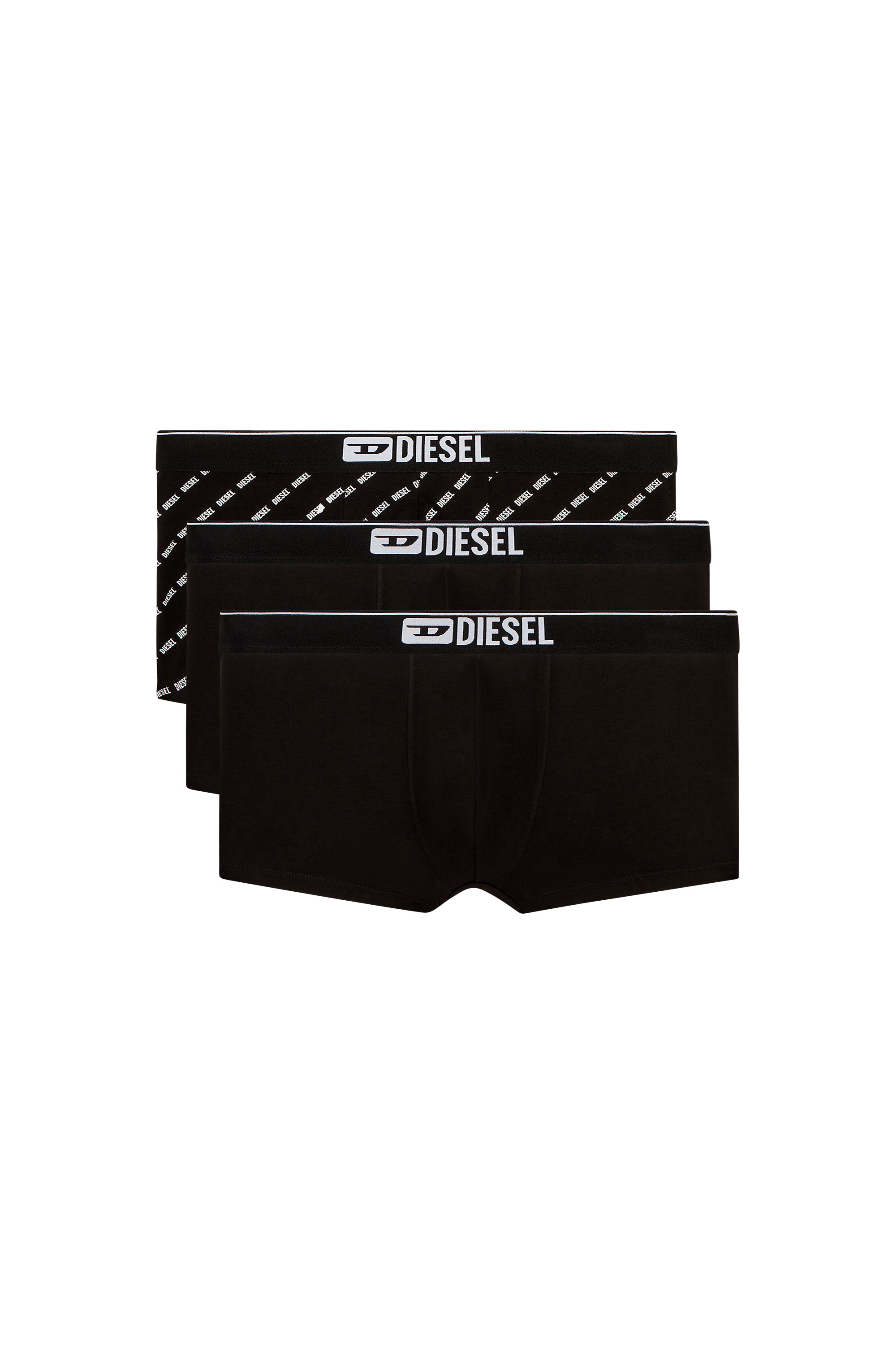 Diesel - DAMIEN-THREEPACK, Set di tre boxer con logo diagonale Uomo in Nero - 2