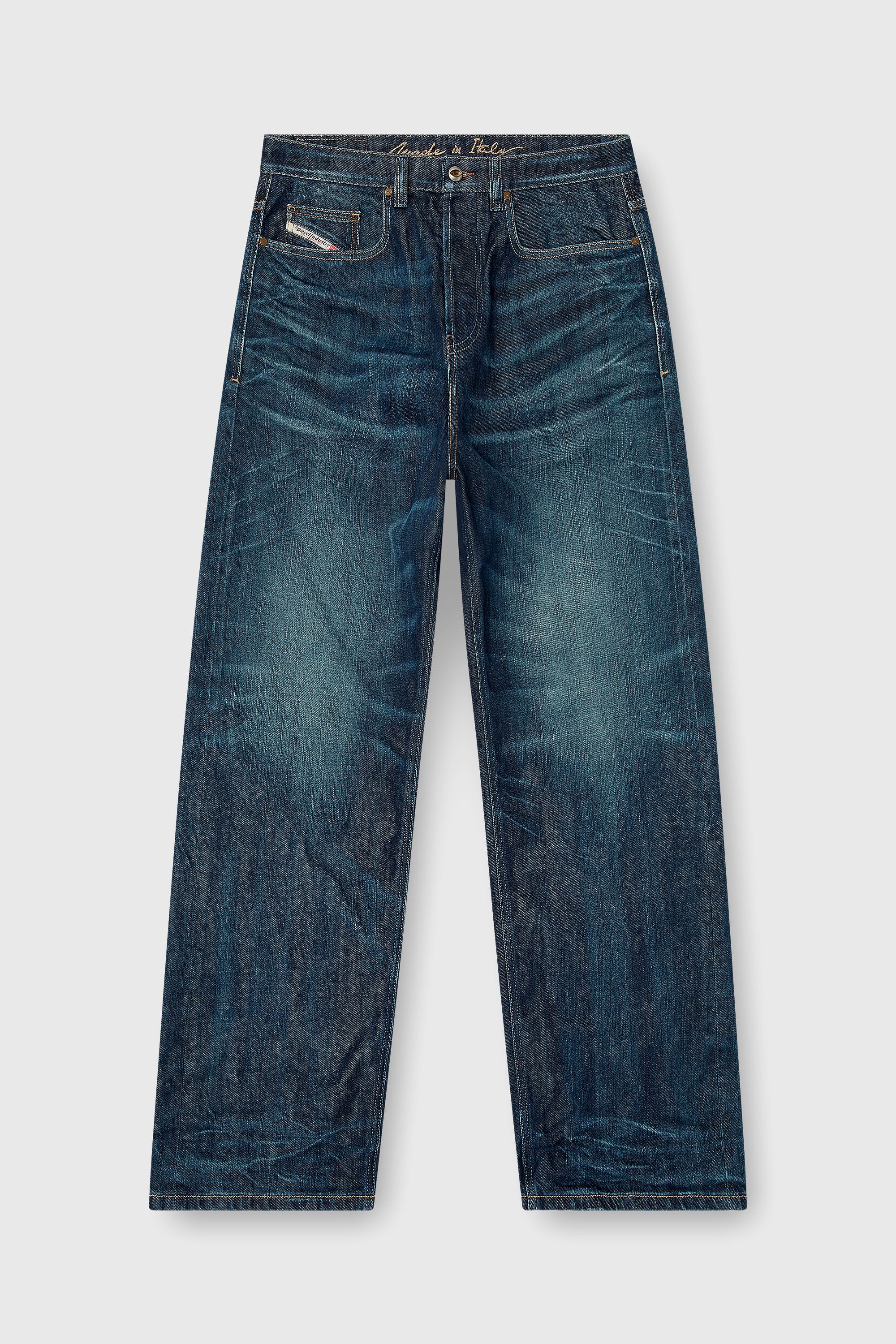 Diesel - Relaxed Jeans 2001 D-Macro 09Q04 Uomo, Blu Scuro - Image 2