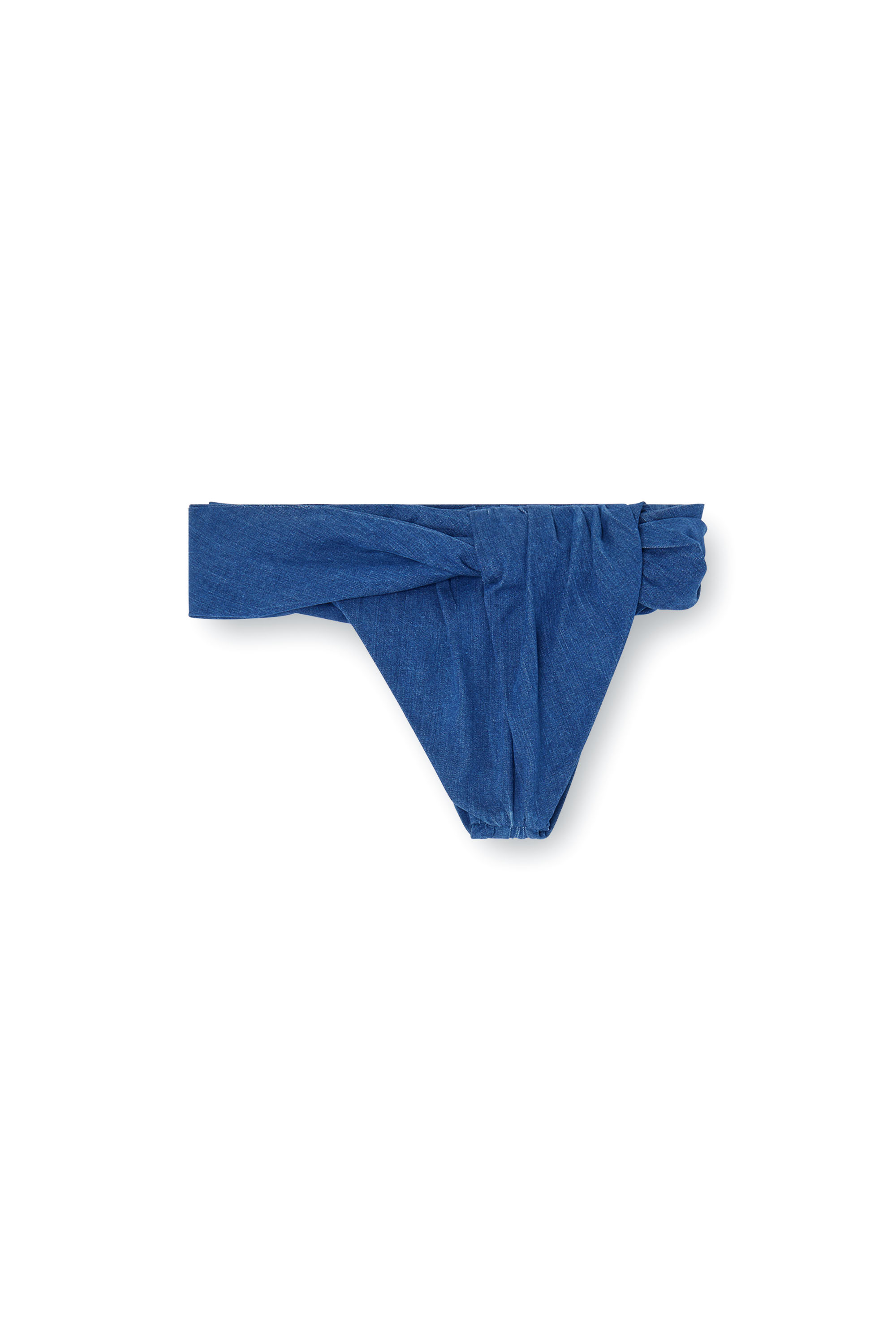 Diesel - DE-ILVY-FSJ, Hot pants twist in denim Donna in ToBeDefined - 2