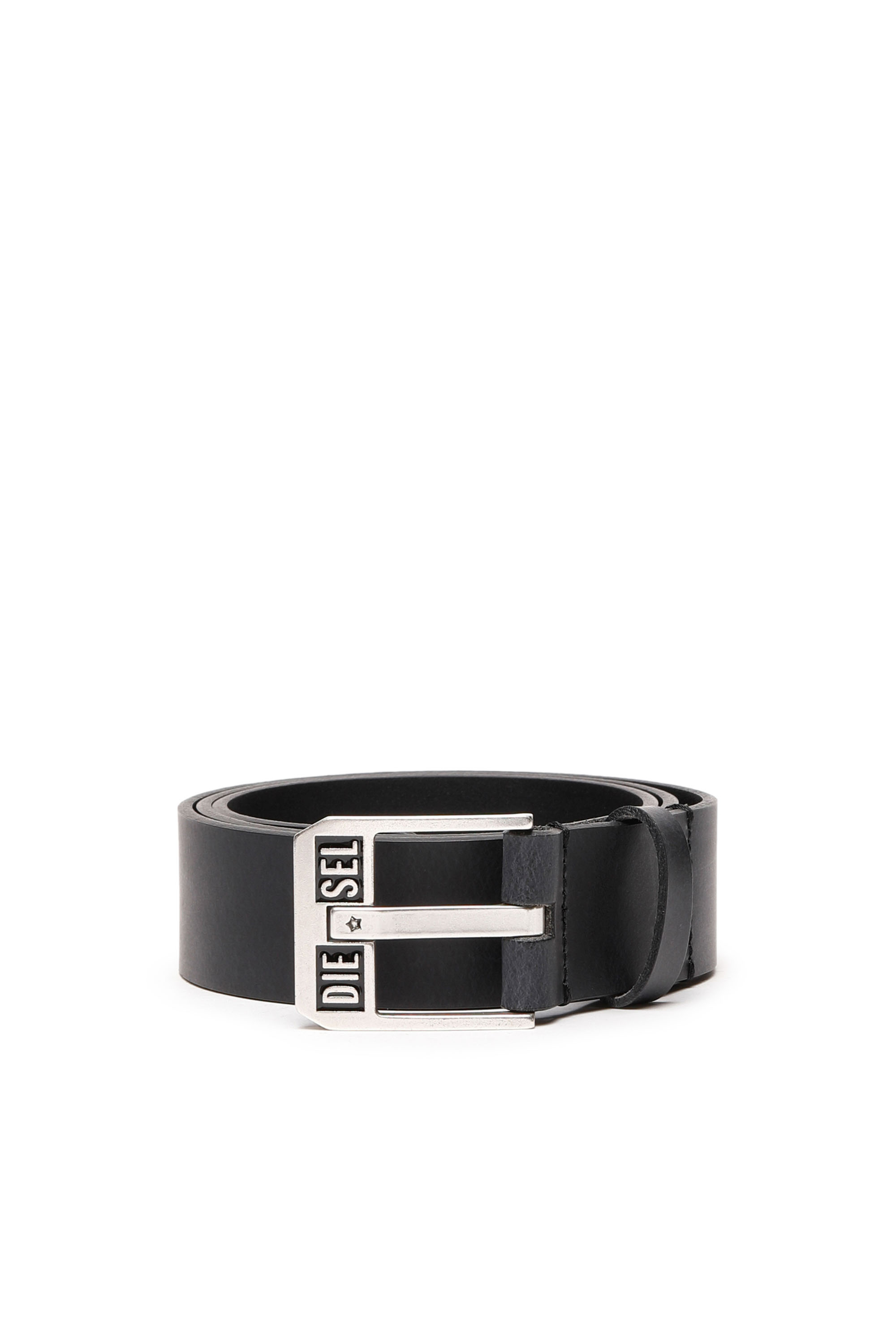 Diesel - BLUESTAR II, Cintura 3.9 cm in pelle con fibbia con logo a stella Uomo in Blu - 1