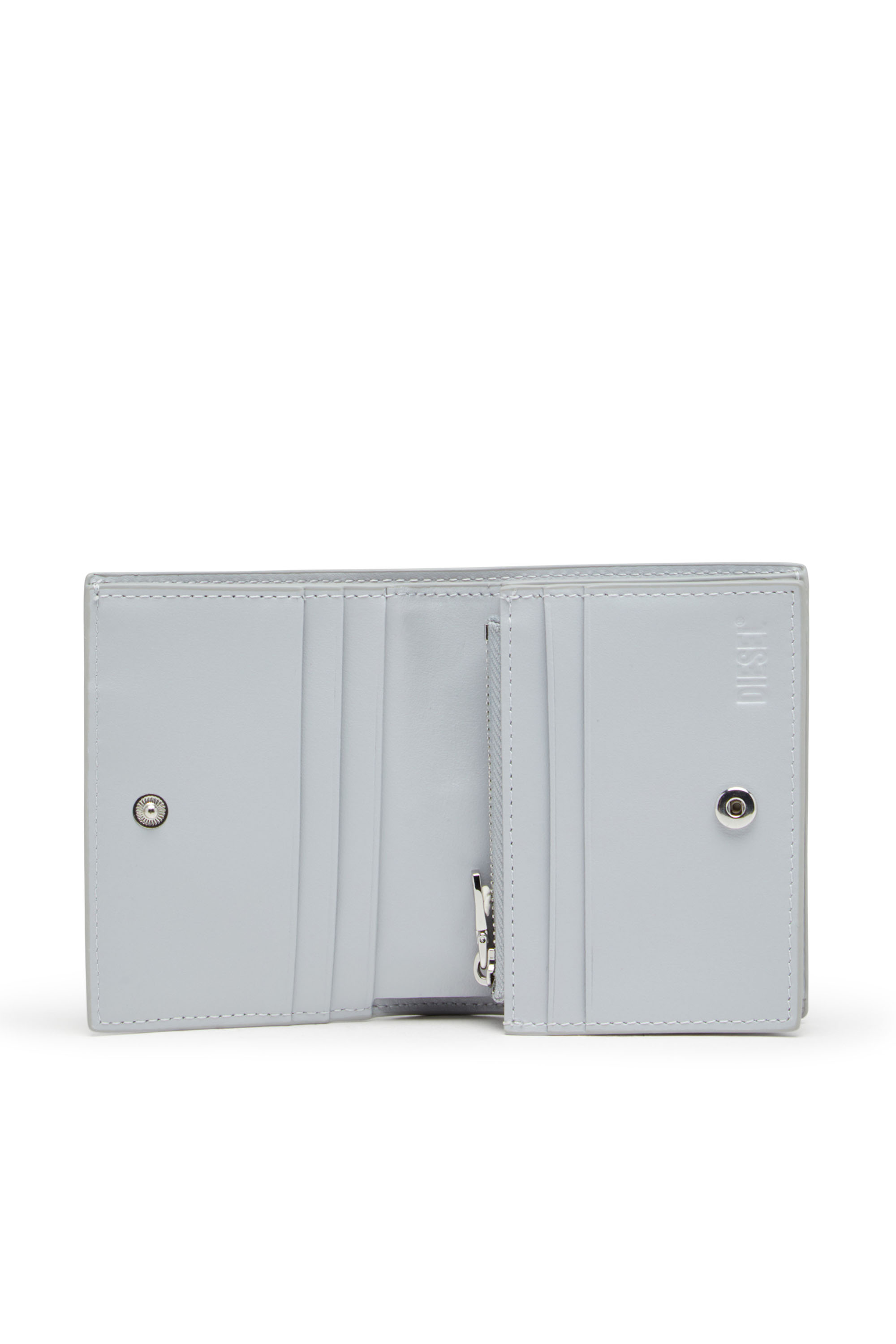 Diesel - PLAY BI FOLD III, Portafoglio in PU lucido Donna in Grigio - 3